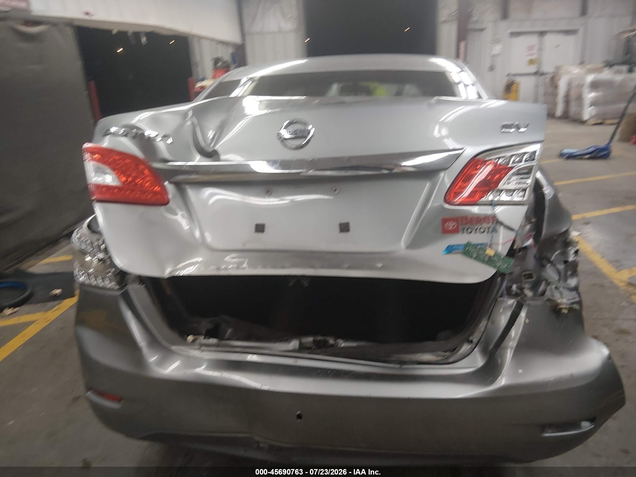 2014 Nissan Sentra Sv Gray vin: 3N1AB7AP0EY219611