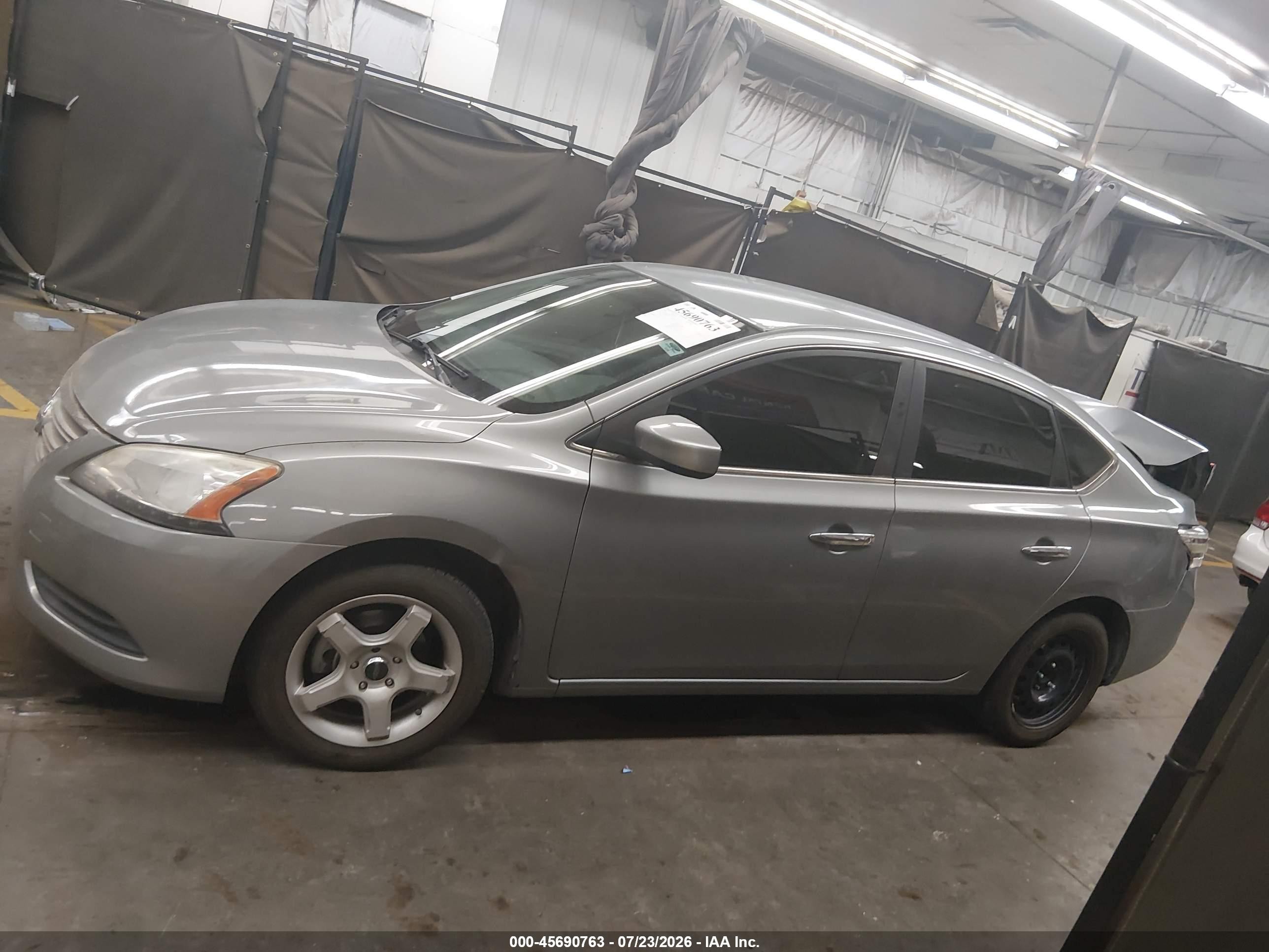 2014 Nissan Sentra Sv Gray vin: 3N1AB7AP0EY219611