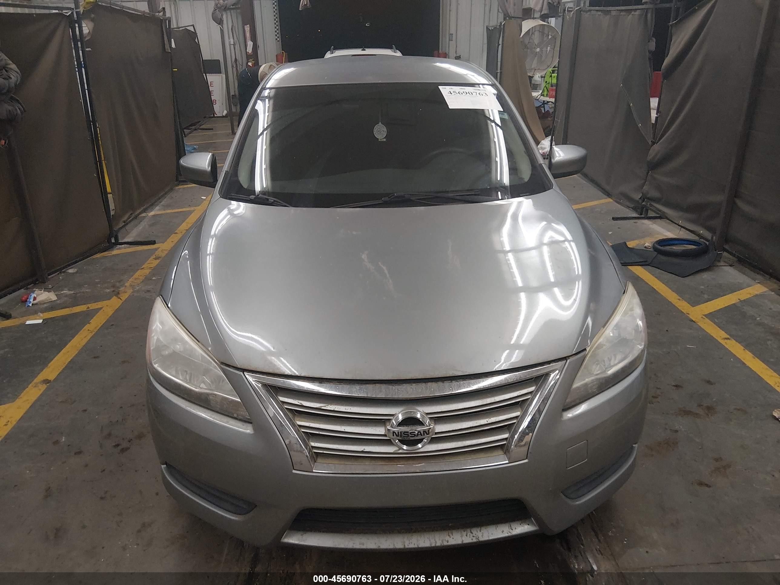 2014 Nissan Sentra Sv Gray vin: 3N1AB7AP0EY219611