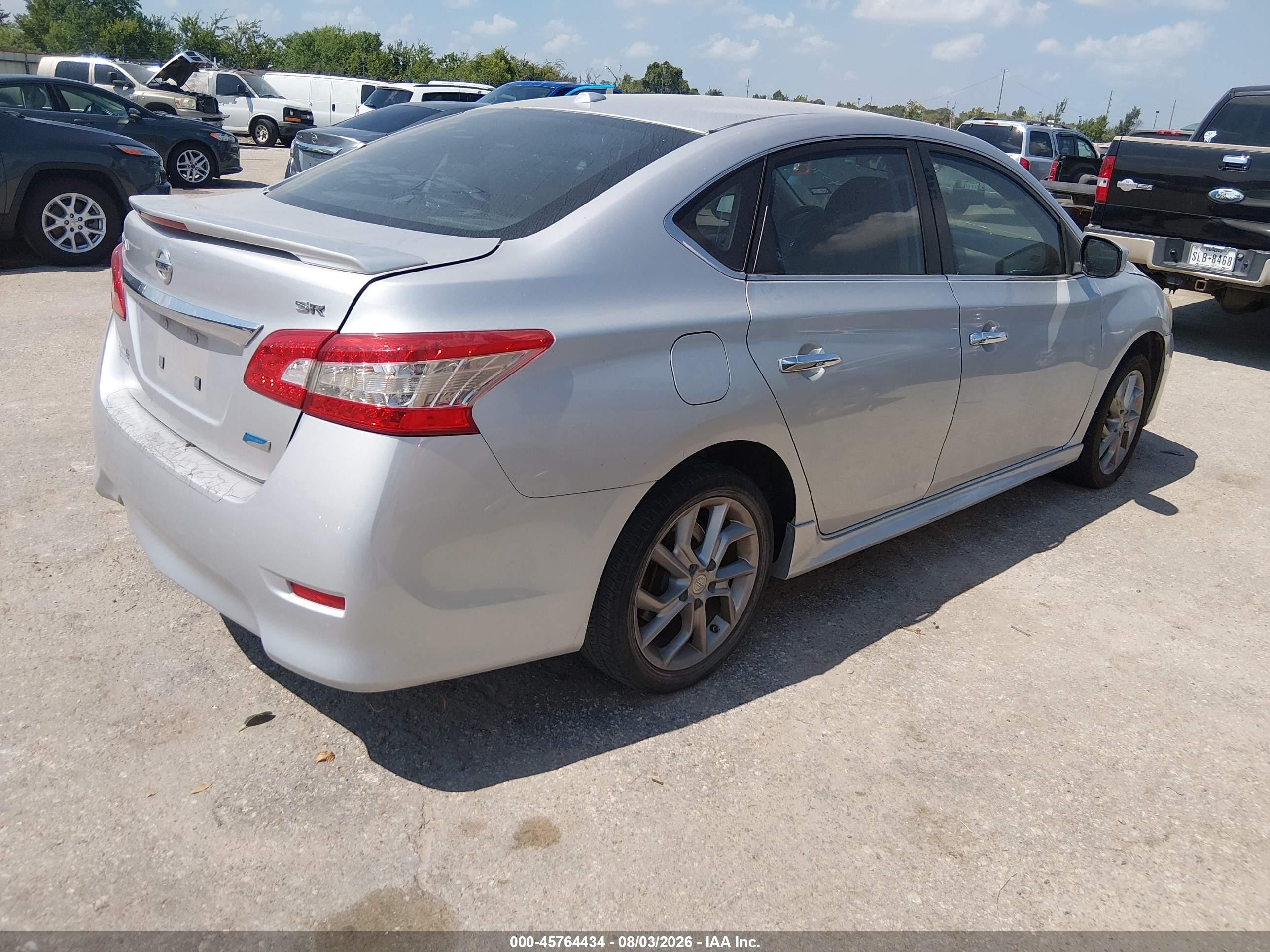 2014 Nissan Sentra Sr Silver vin: 3N1AB7AP0EY223223
