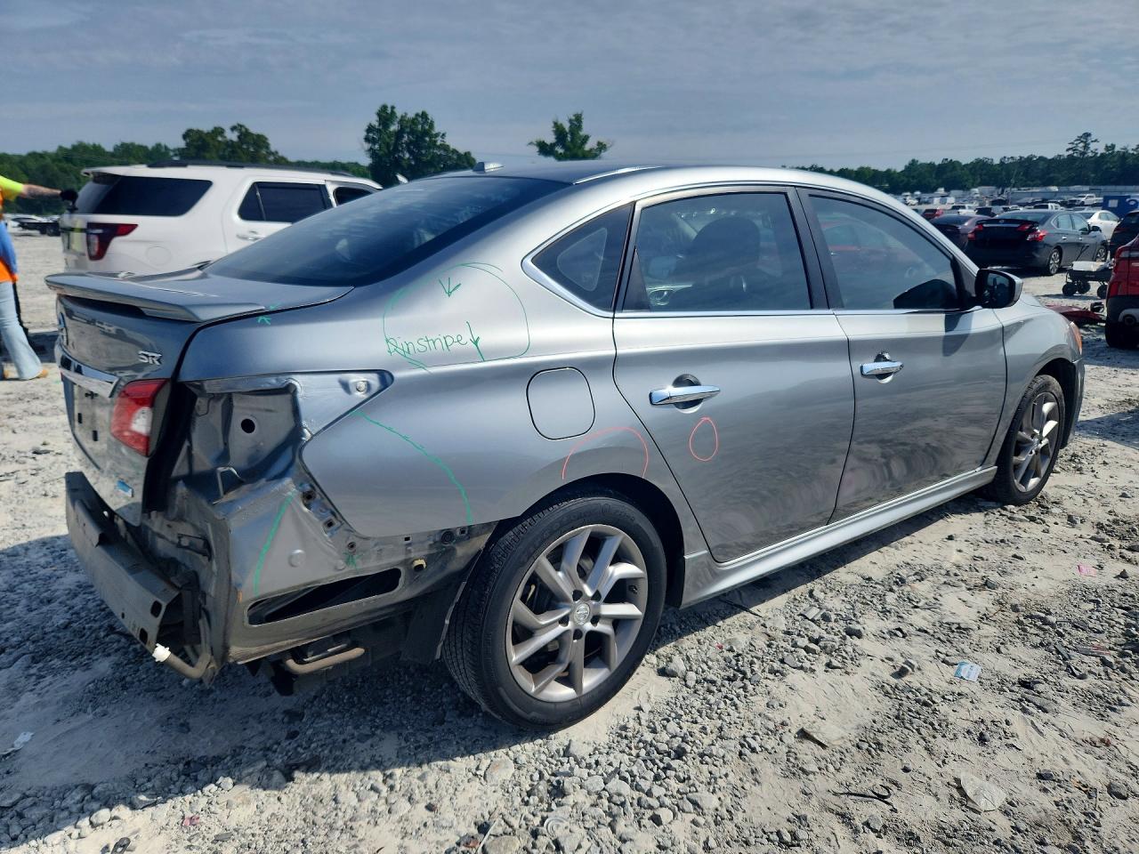 2014 Nissan Sentra Sr Gray vin: 3N1AB7AP0EY226669
