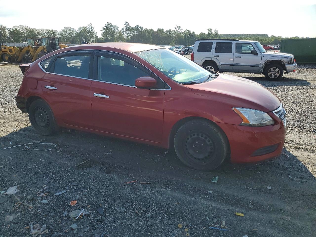 2014 Nissan Sentra Sv Maroon vin: 3N1AB7AP0EY228471