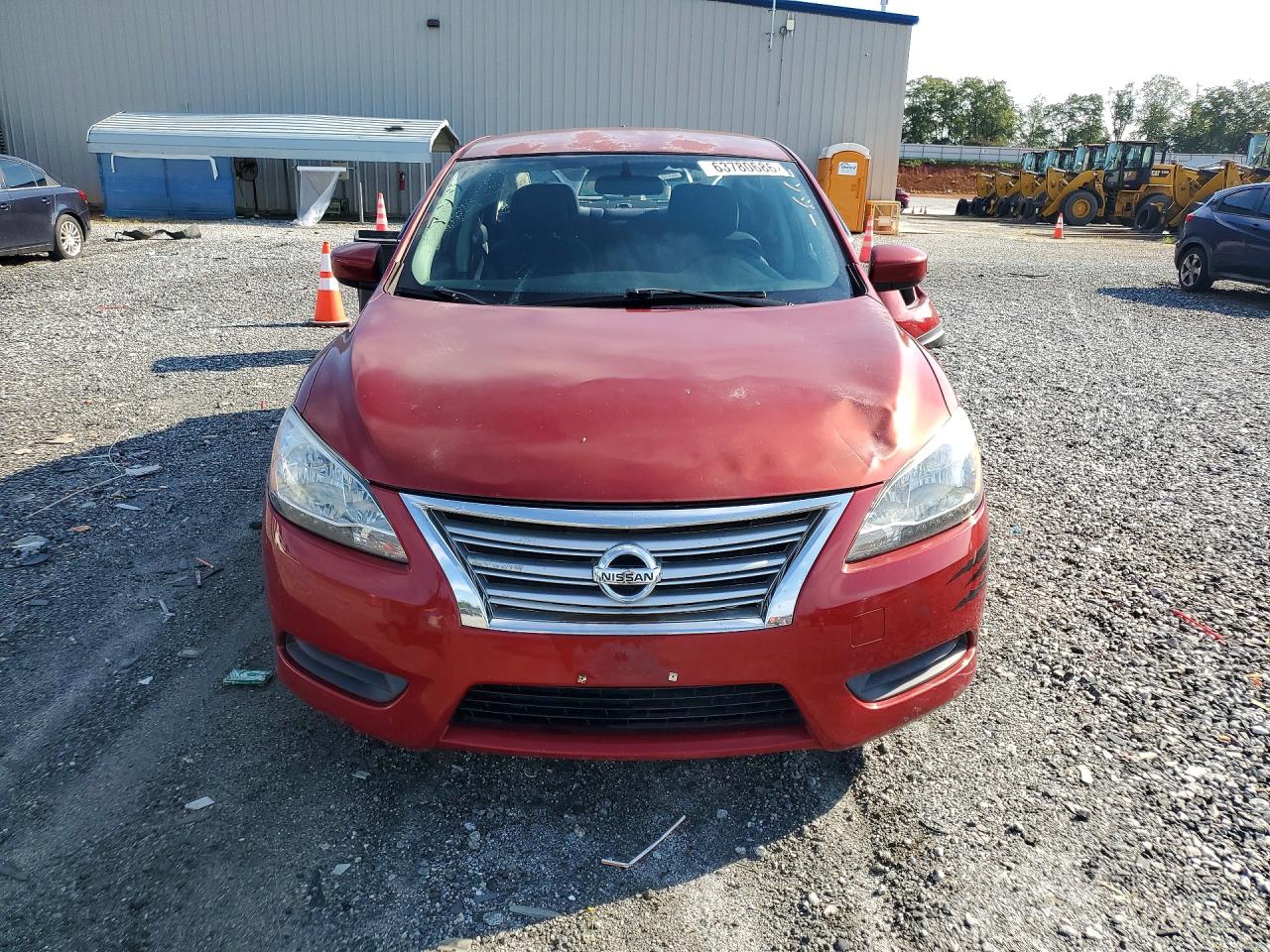 2014 Nissan Sentra Sv Maroon vin: 3N1AB7AP0EY228471