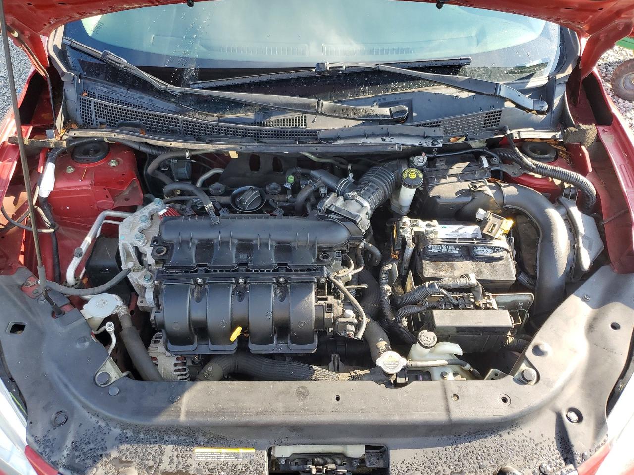 2014 Nissan Sentra Sv Maroon vin: 3N1AB7AP0EY228471