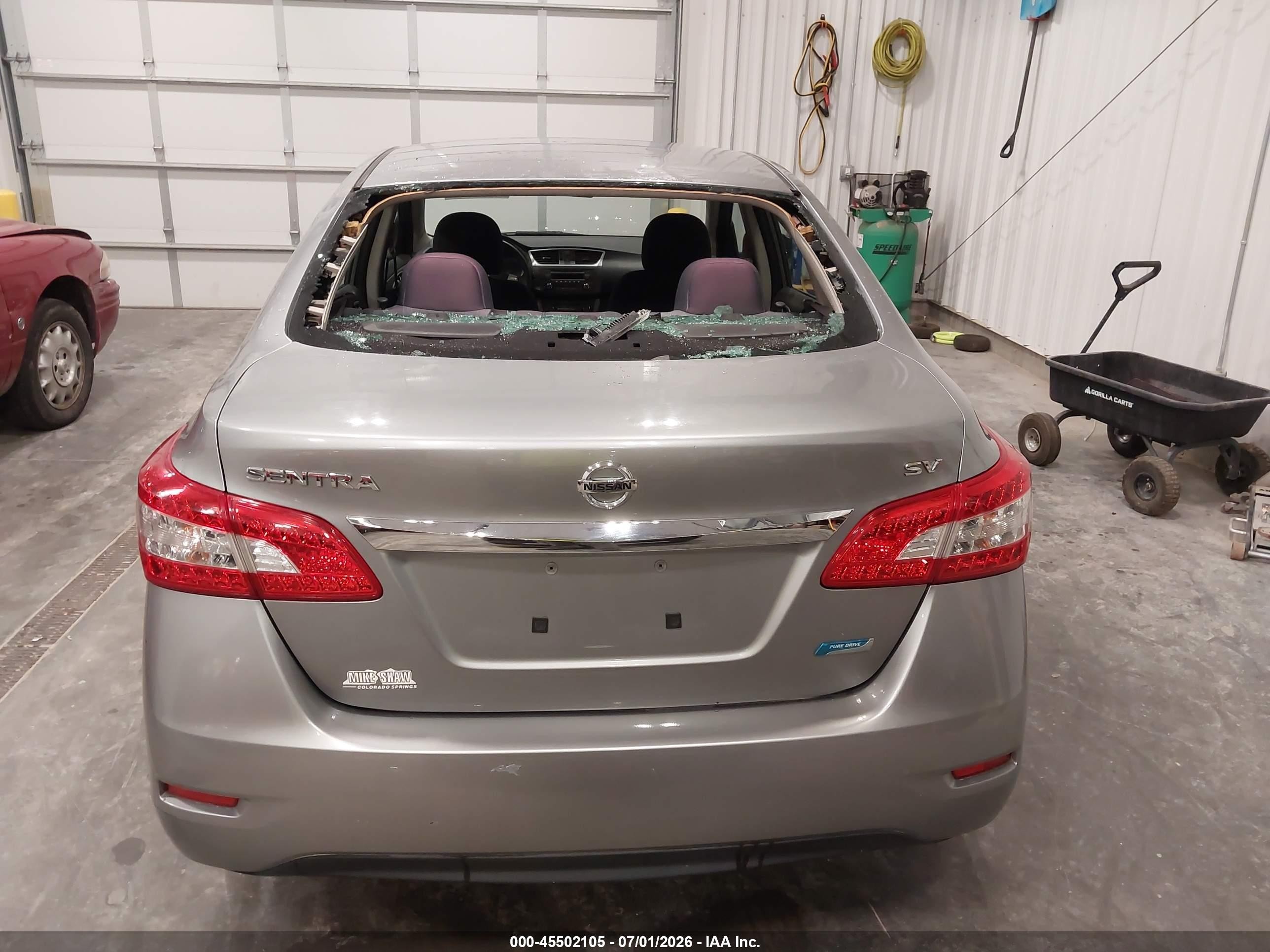 2014 Nissan Sentra Fe+ S/fe+ Sv/s/sl/sr/sv Gold vin: 3N1AB7AP0EY230592