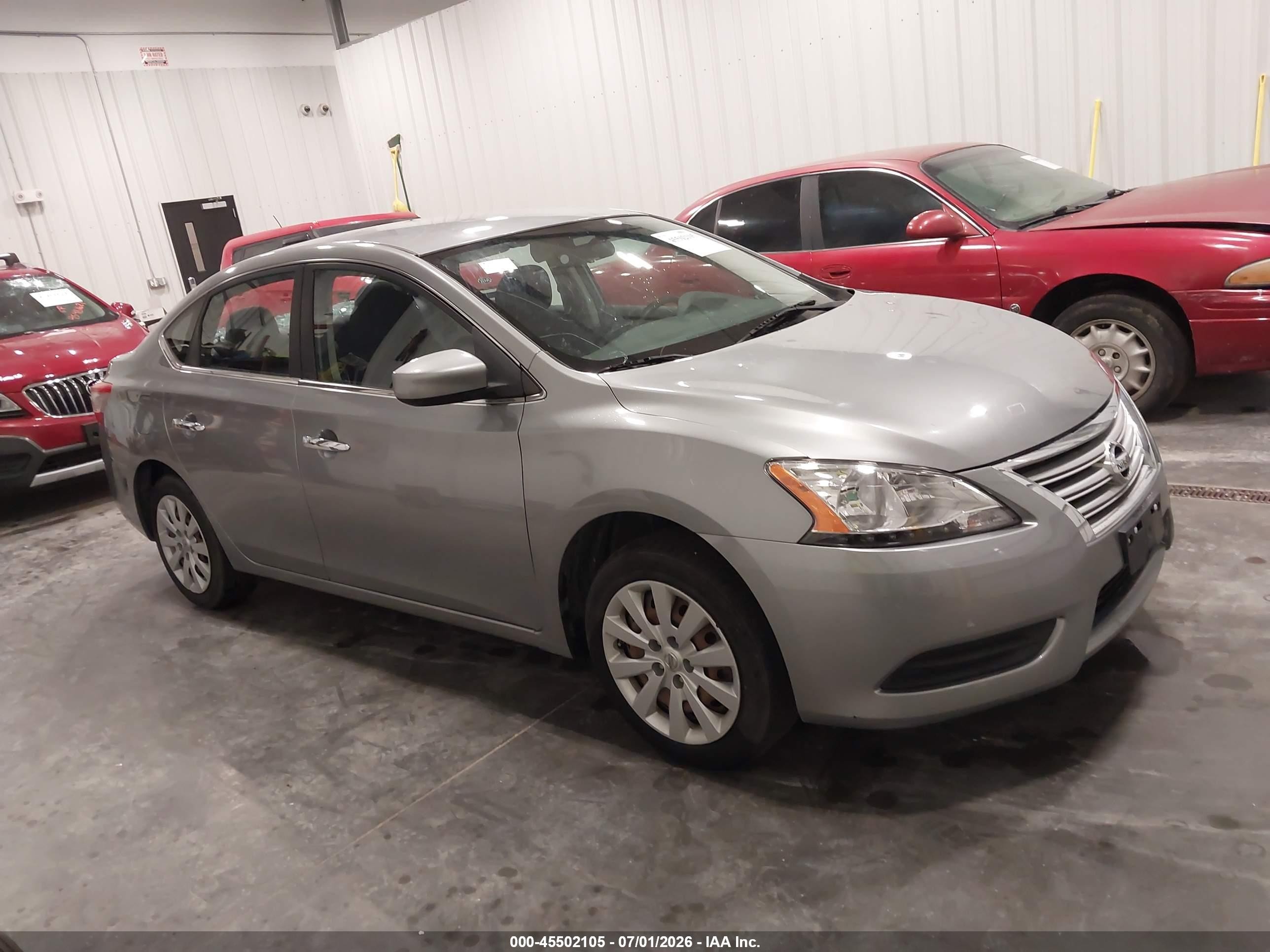 2014 Nissan Sentra Fe+ S/fe+ Sv/s/sl/sr/sv Gold vin: 3N1AB7AP0EY230592