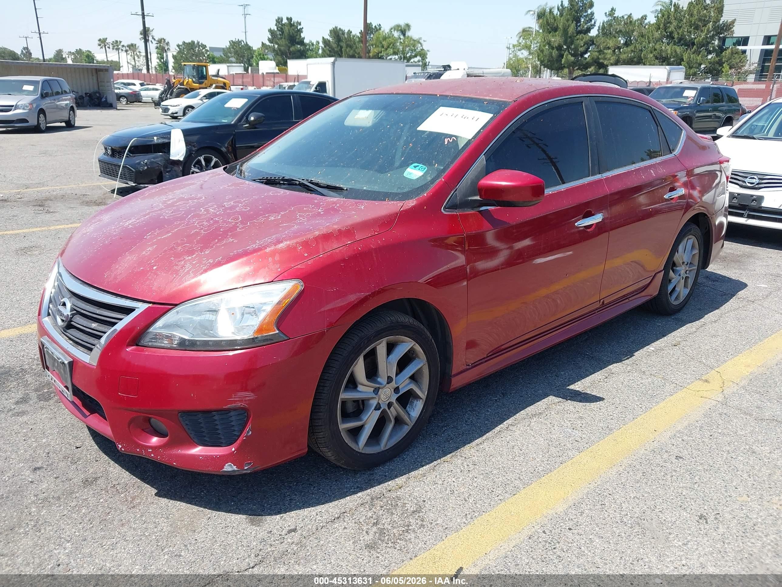 2014 Nissan Sentra Sr Red vin: 3N1AB7AP0EY232472