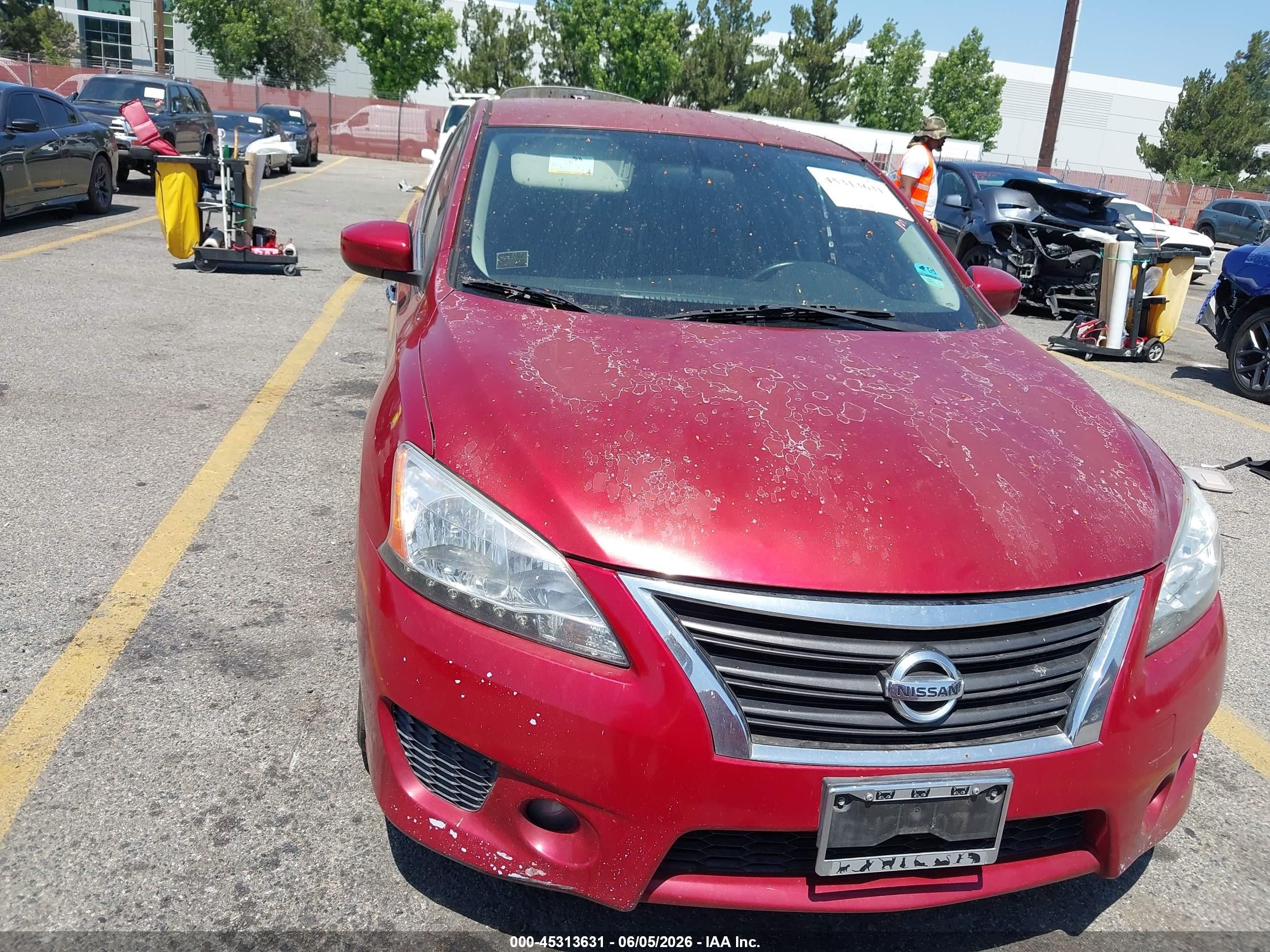 2014 Nissan Sentra Sr Red vin: 3N1AB7AP0EY232472
