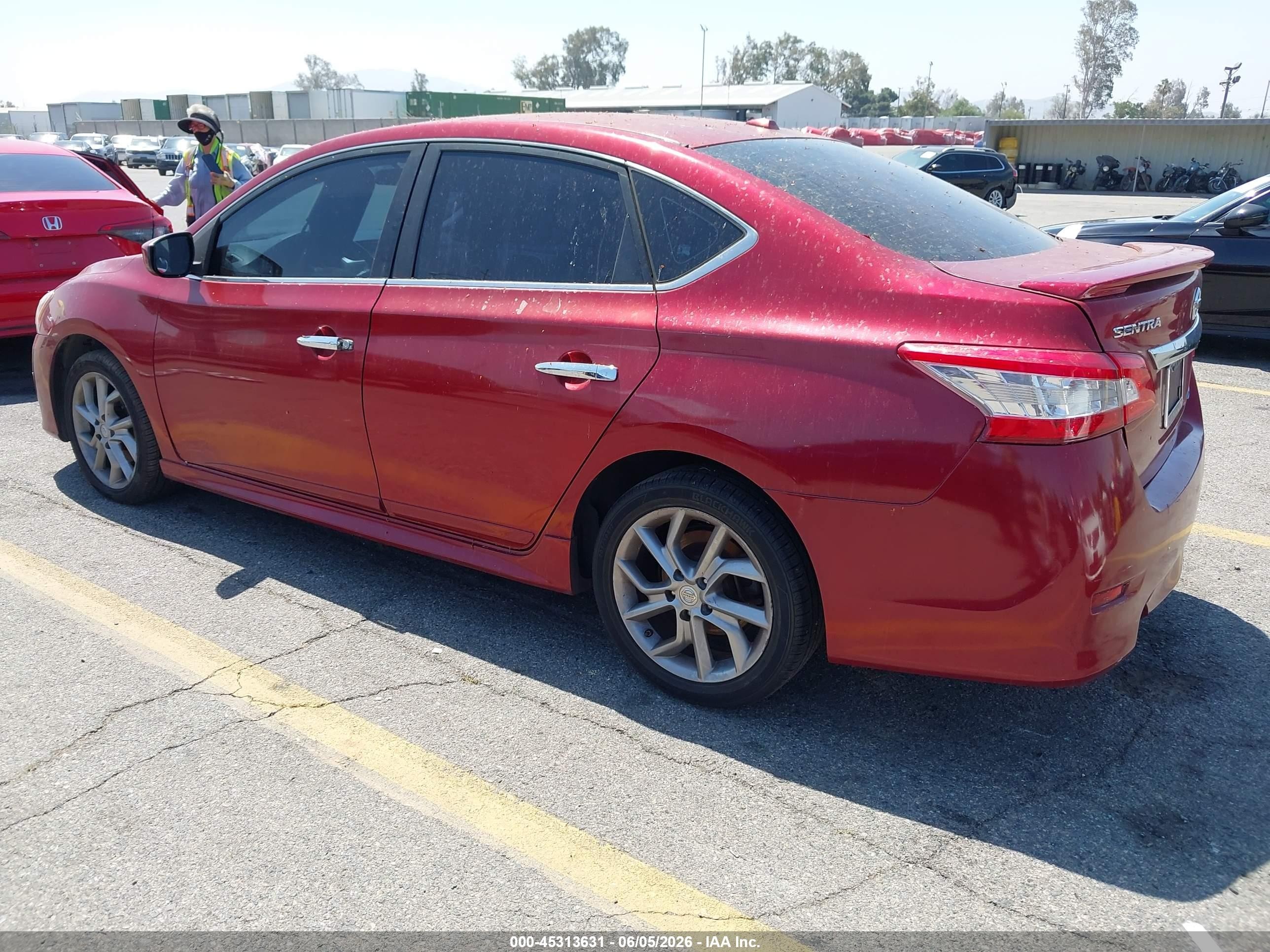 2014 Nissan Sentra Sr Red vin: 3N1AB7AP0EY232472
