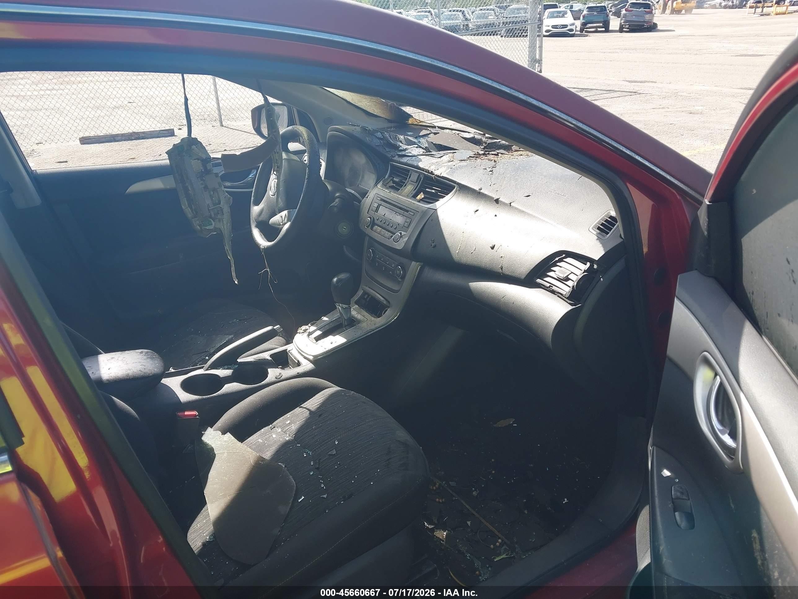2014 Nissan Sentra Fe+ S/fe+ Sv/s/sl/sr/sv Red vin: 3N1AB7AP0EY233184