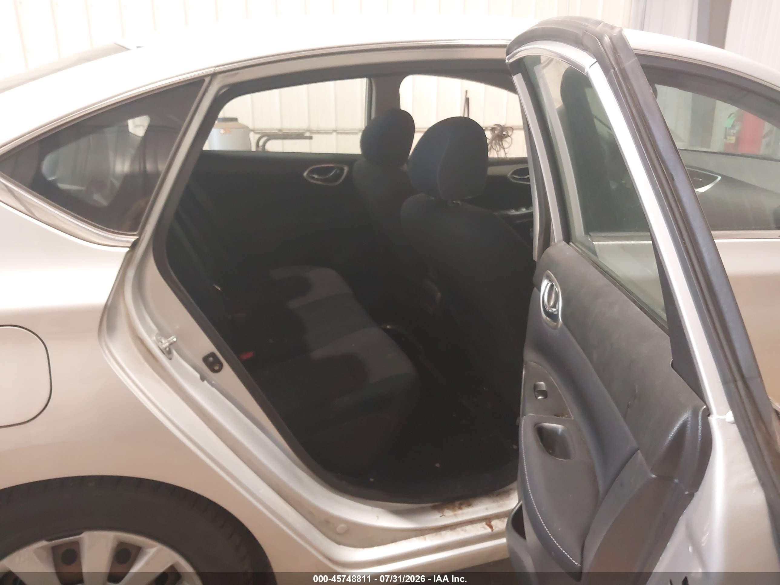 2014 Nissan Sentra Fe+ S/fe+ Sv/s/sl/sr/sv Silver vin: 3N1AB7AP0EY237588