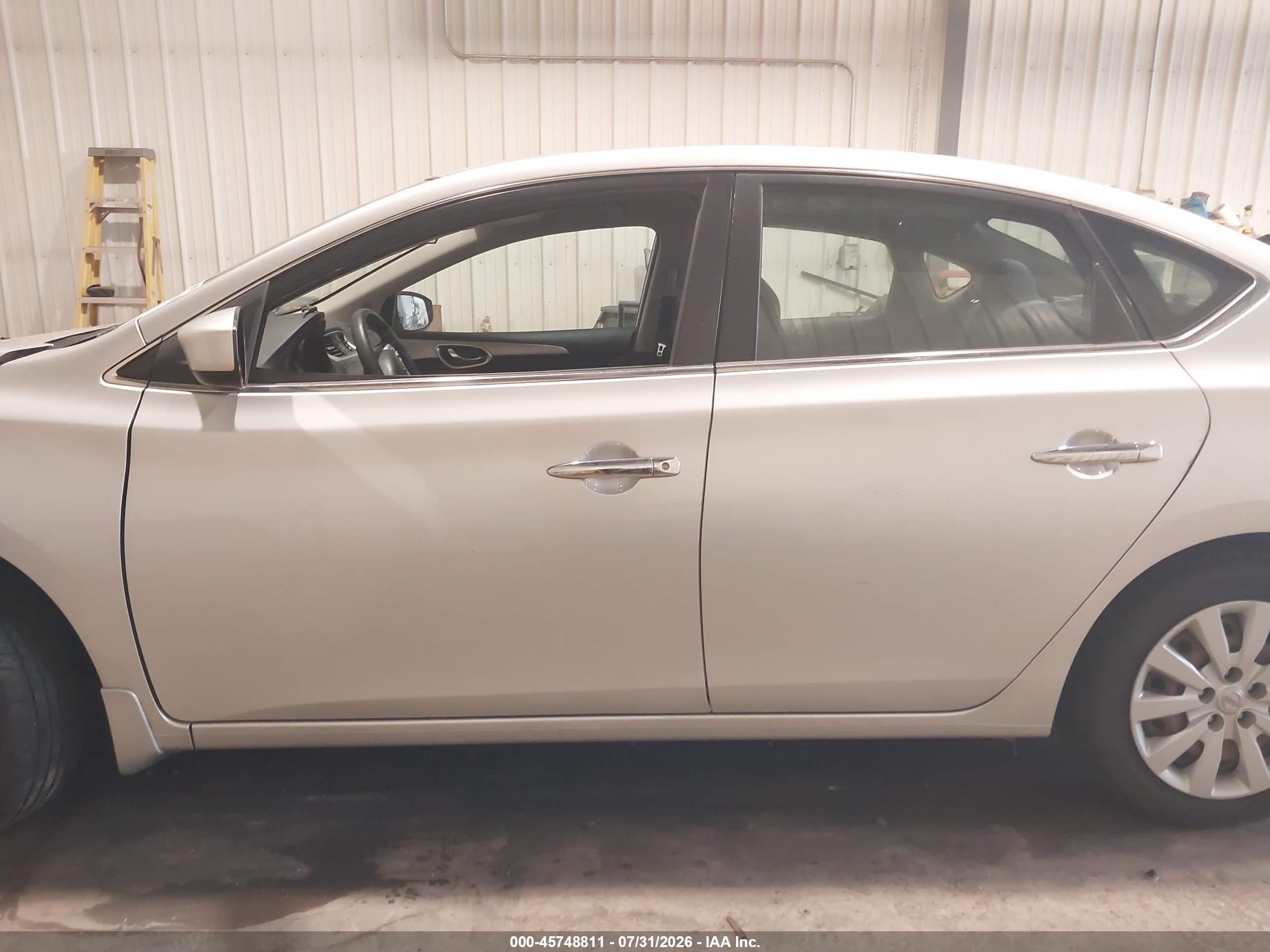 2014 Nissan Sentra Fe+ S/fe+ Sv/s/sl/sr/sv Silver vin: 3N1AB7AP0EY237588