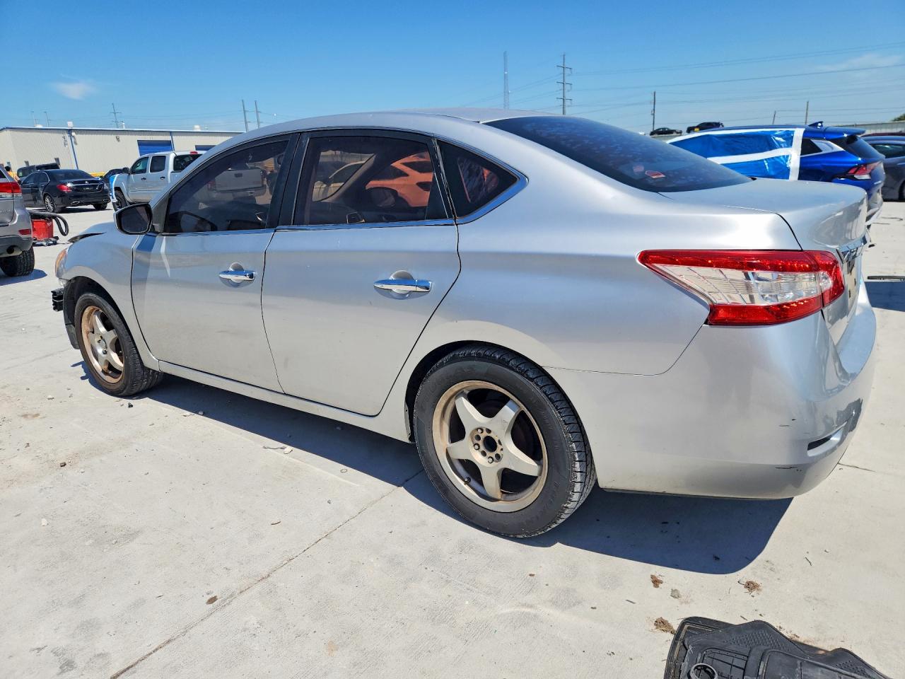 2014 Nissan Sentra Sv Серебряный vin: 3N1AB7AP0EY238028