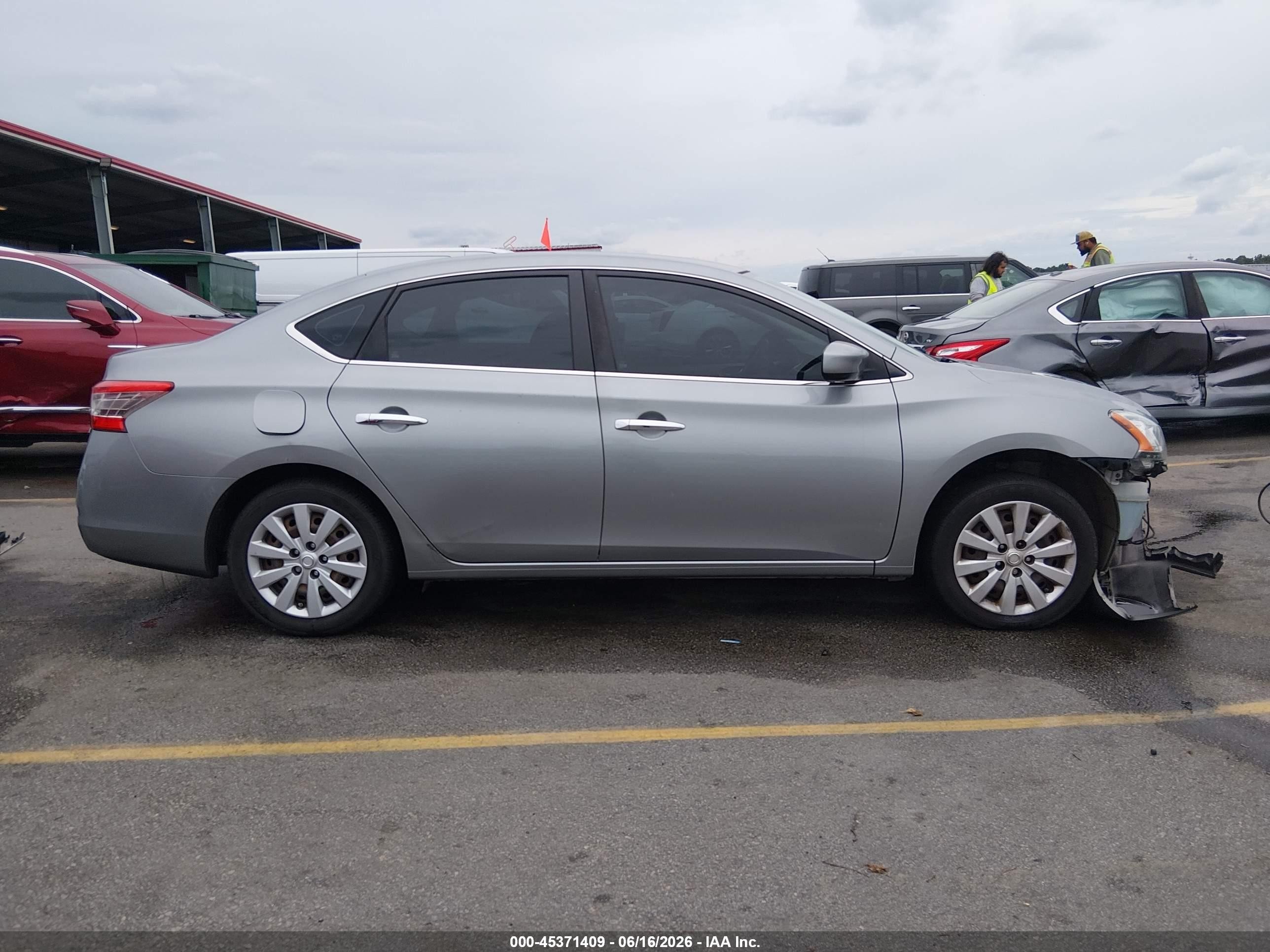 2014 Nissan Sentra S Silver vin: 3N1AB7AP0EY246761