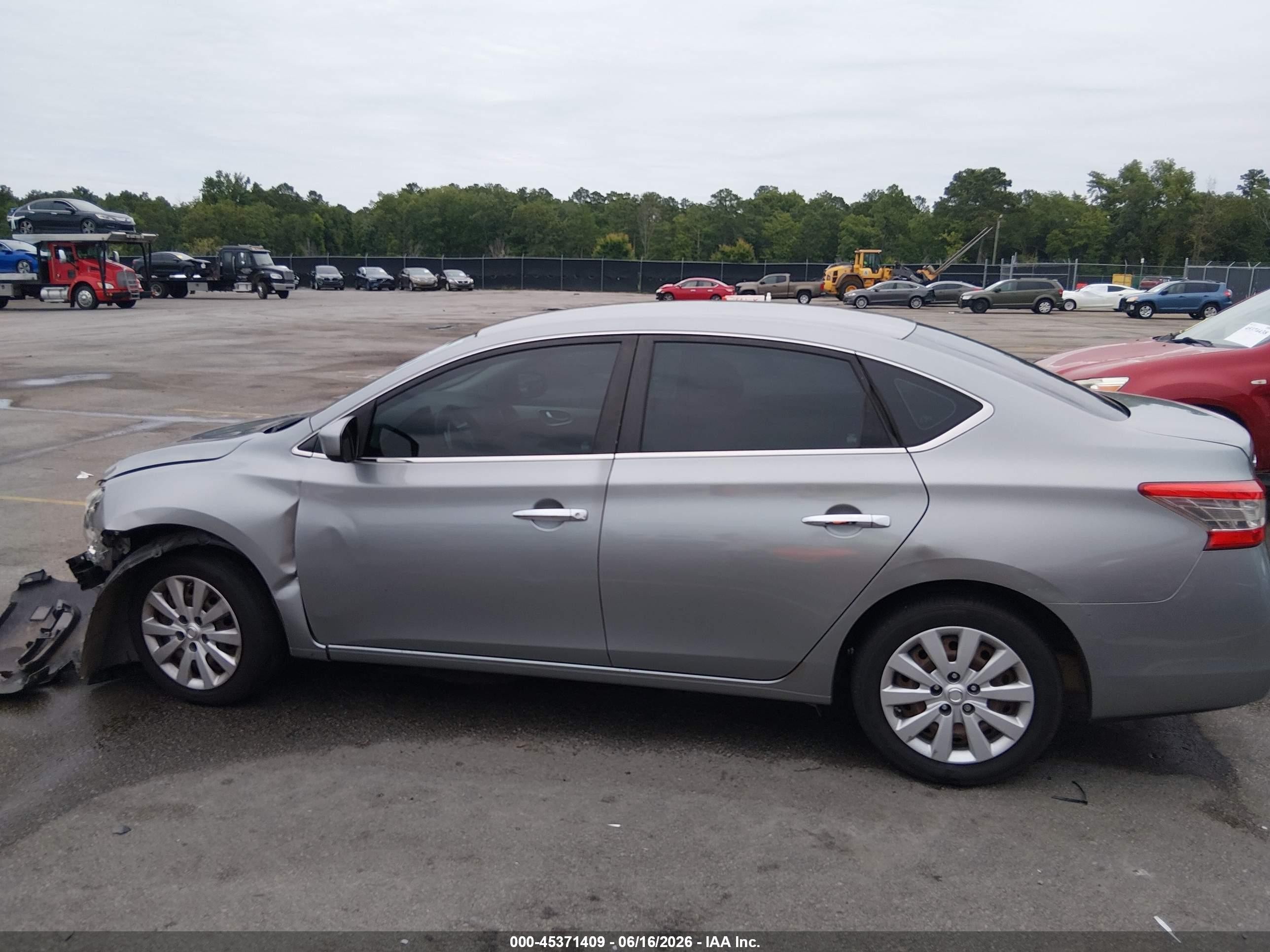 2014 Nissan Sentra S Silver vin: 3N1AB7AP0EY246761