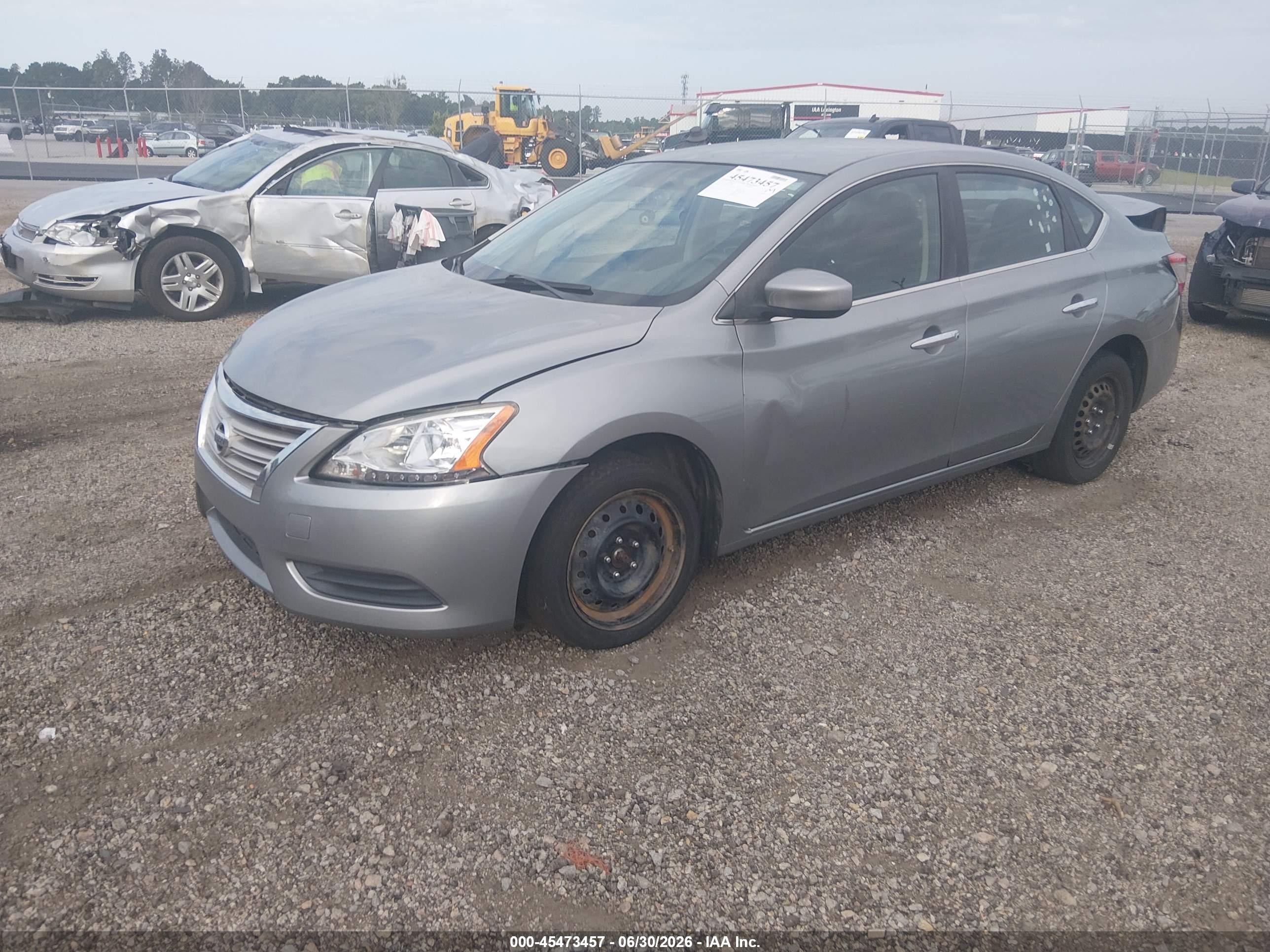 2014 Nissan Sentra Sv Silver vin: 3N1AB7AP0EY249272