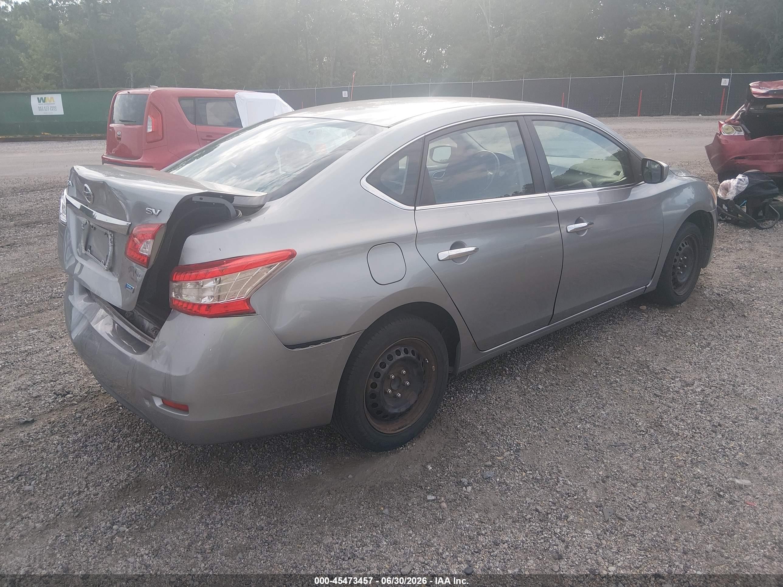 2014 Nissan Sentra Sv Silver vin: 3N1AB7AP0EY249272