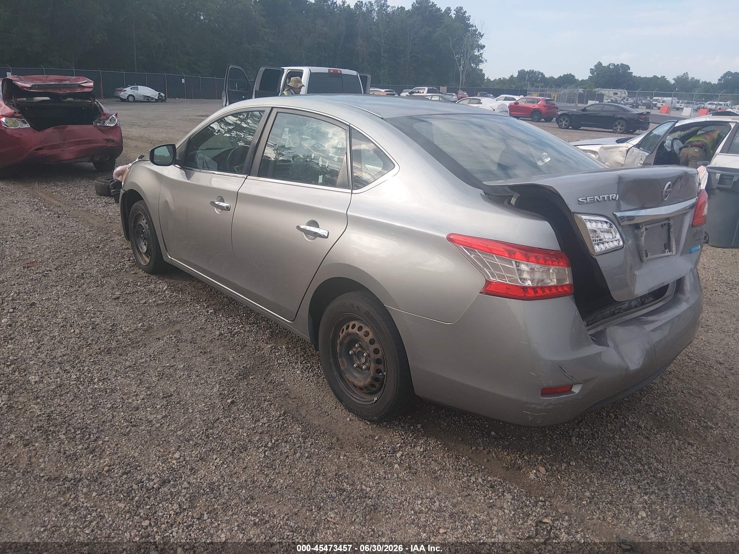 2014 Nissan Sentra Sv Silver vin: 3N1AB7AP0EY249272
