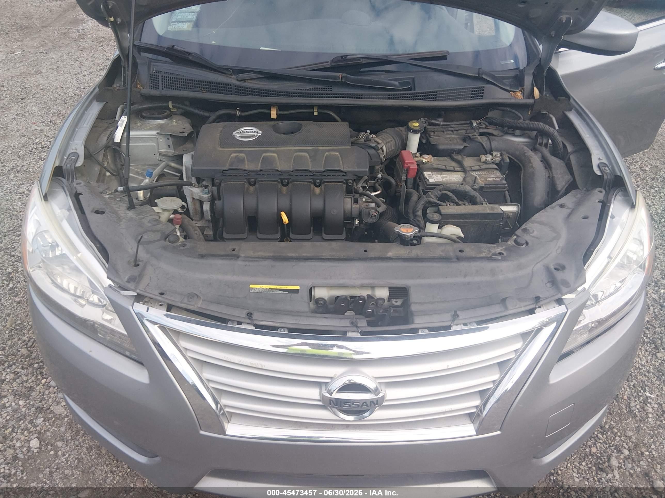 2014 Nissan Sentra Sv Silver vin: 3N1AB7AP0EY249272