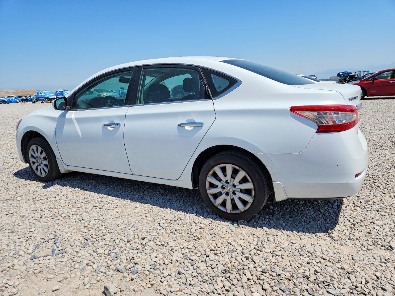 2014 Nissan Sentra Sv White vin: 3N1AB7AP0EY250017