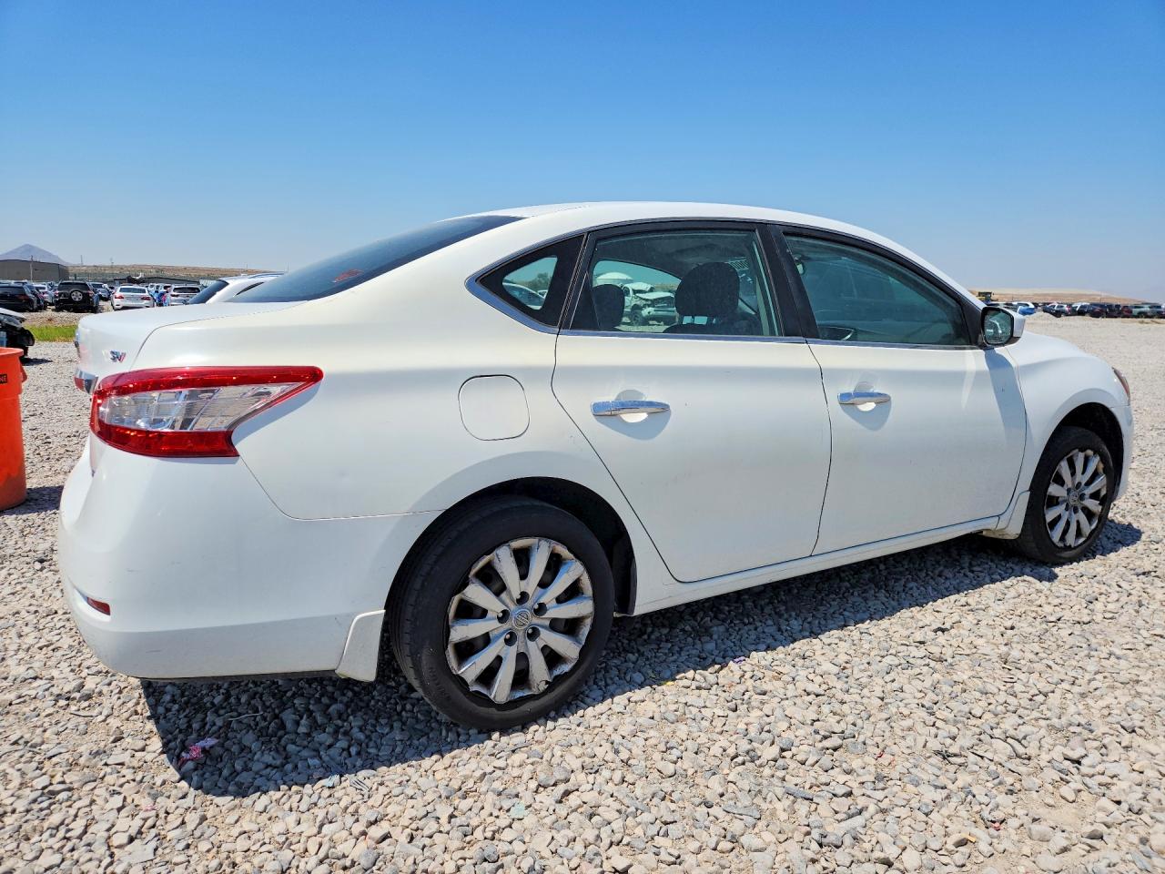 2014 Nissan Sentra Sv White vin: 3N1AB7AP0EY250017