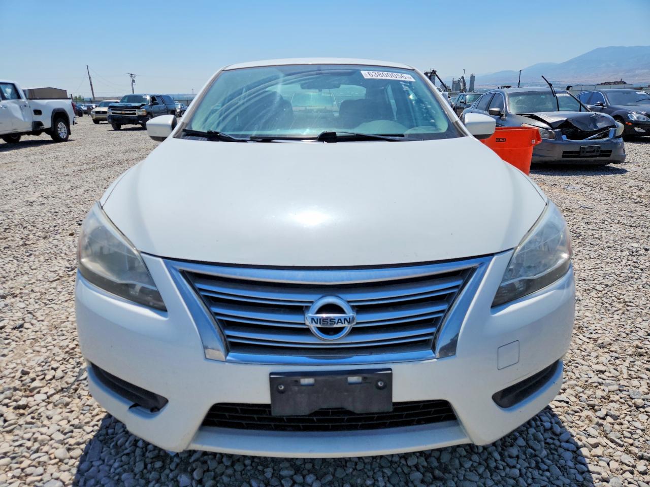 2014 Nissan Sentra Sv White vin: 3N1AB7AP0EY250017