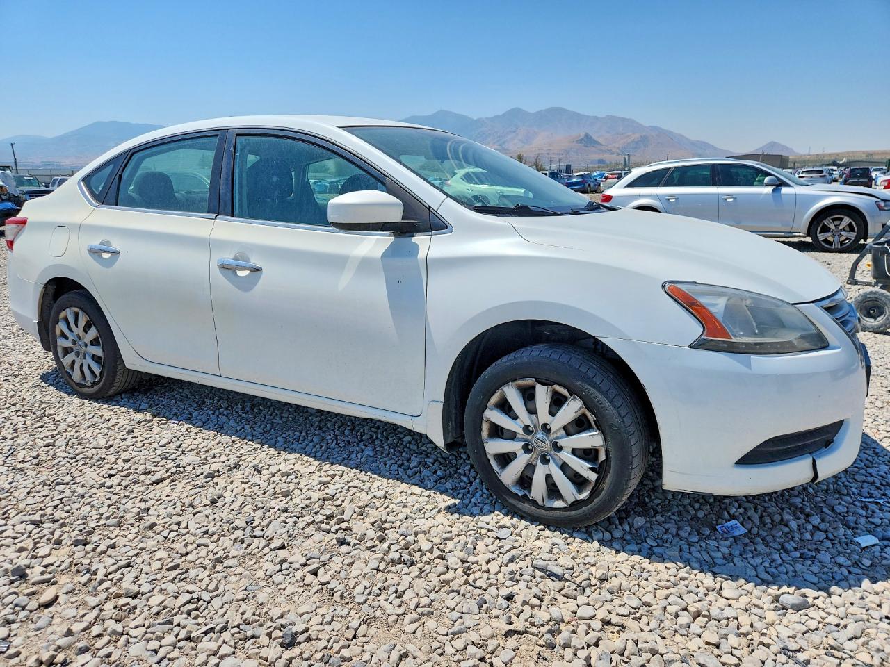 2014 Nissan Sentra Sv White vin: 3N1AB7AP0EY250017