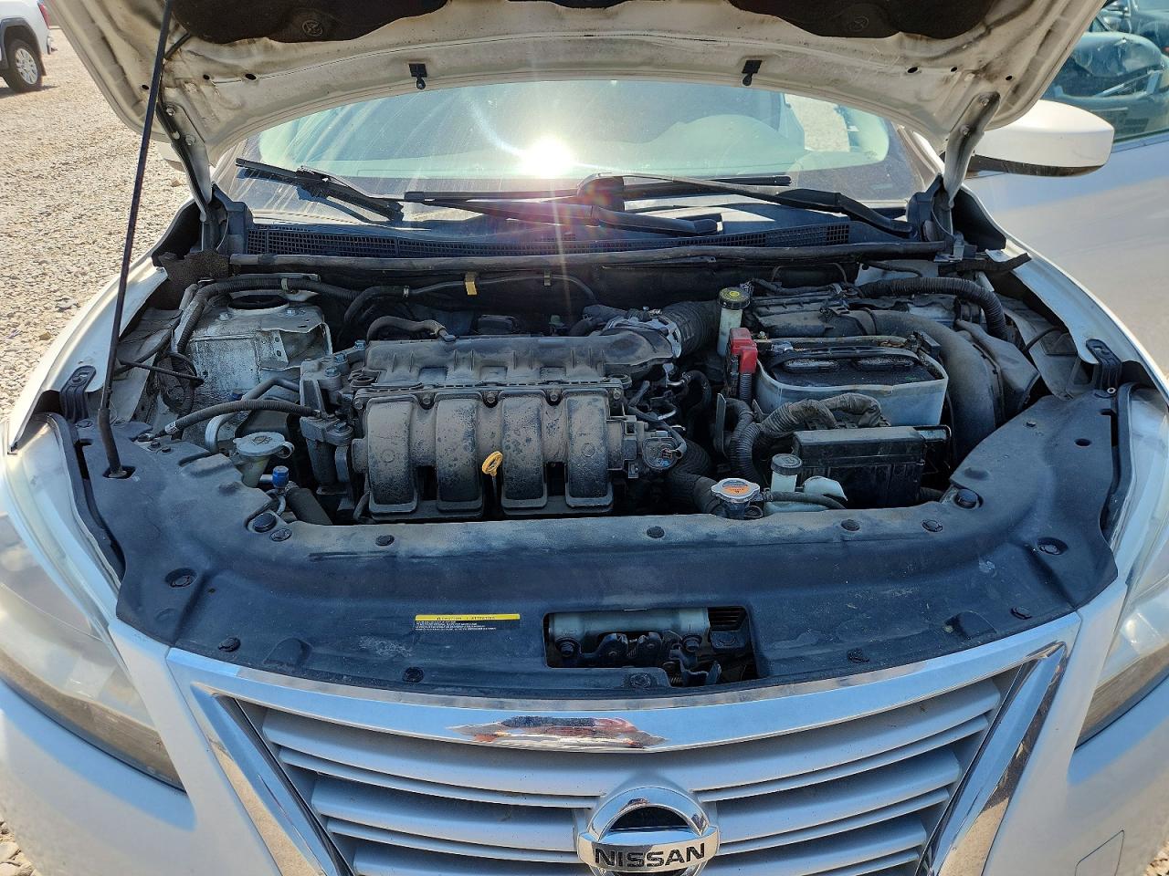 2014 Nissan Sentra Sv White vin: 3N1AB7AP0EY250017
