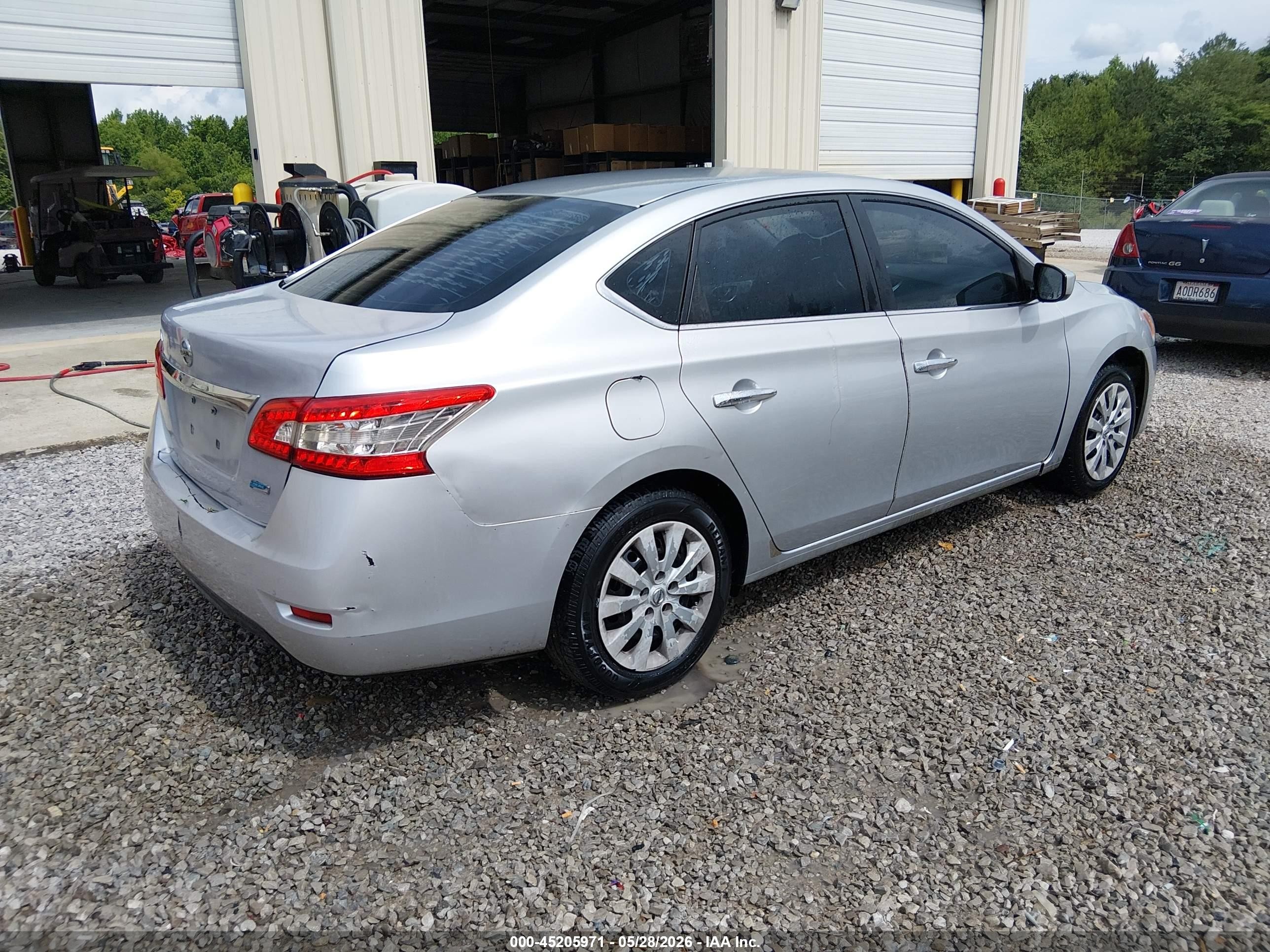 2014 Nissan Sentra S Silver vin: 3N1AB7AP0EY251538