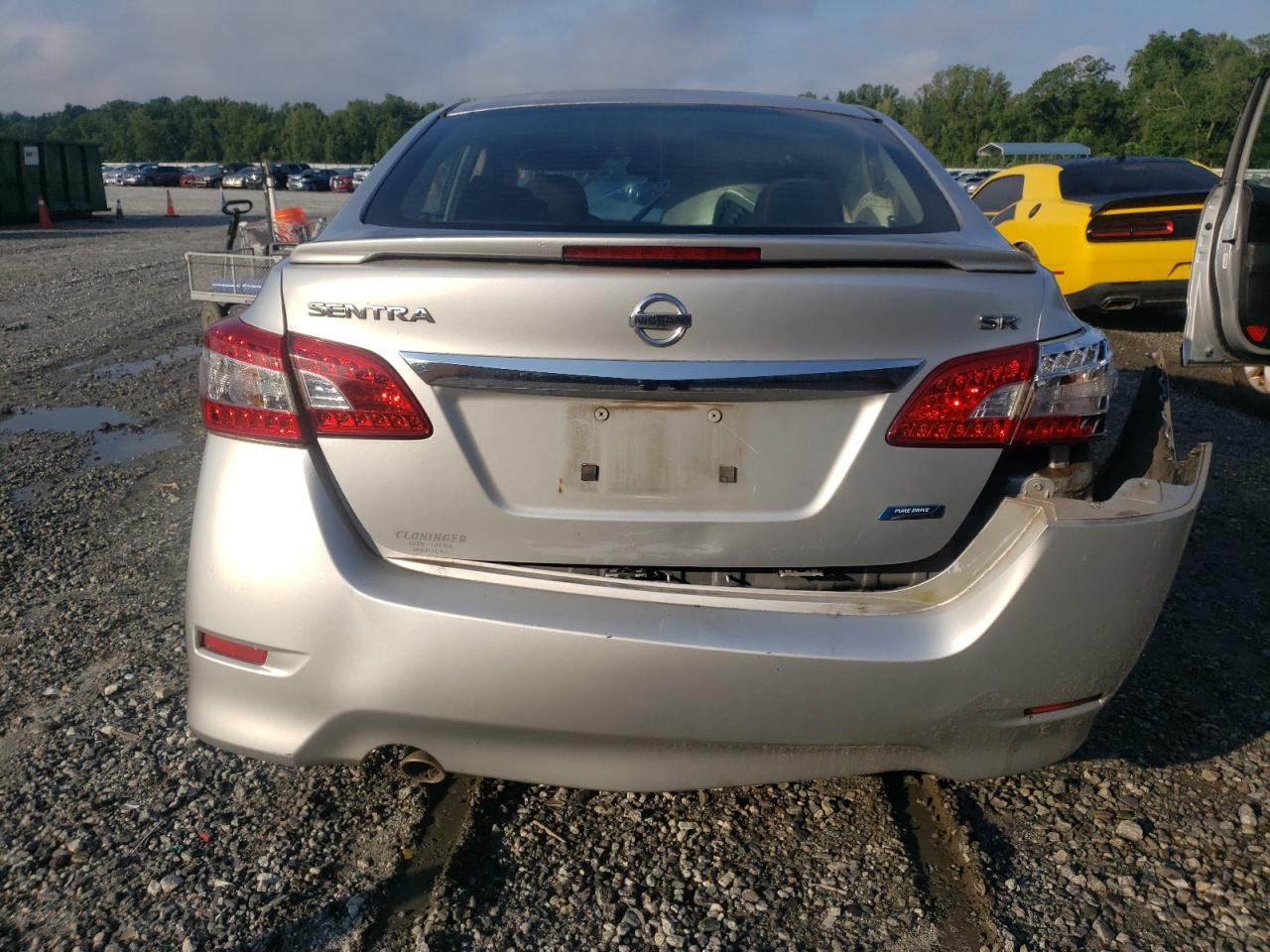 2014 Nissan Sentra S Silver vin: 3N1AB7AP0EY251975