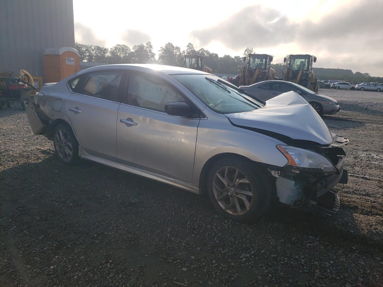 2014 Nissan Sentra S Silver vin: 3N1AB7AP0EY251975