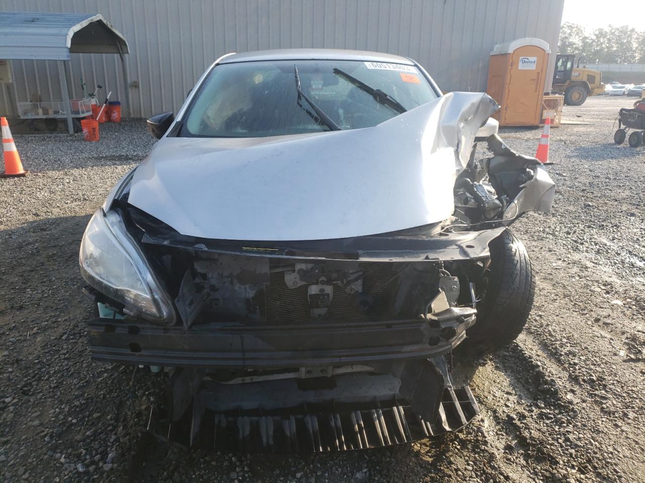 2014 Nissan Sentra S Silver vin: 3N1AB7AP0EY251975