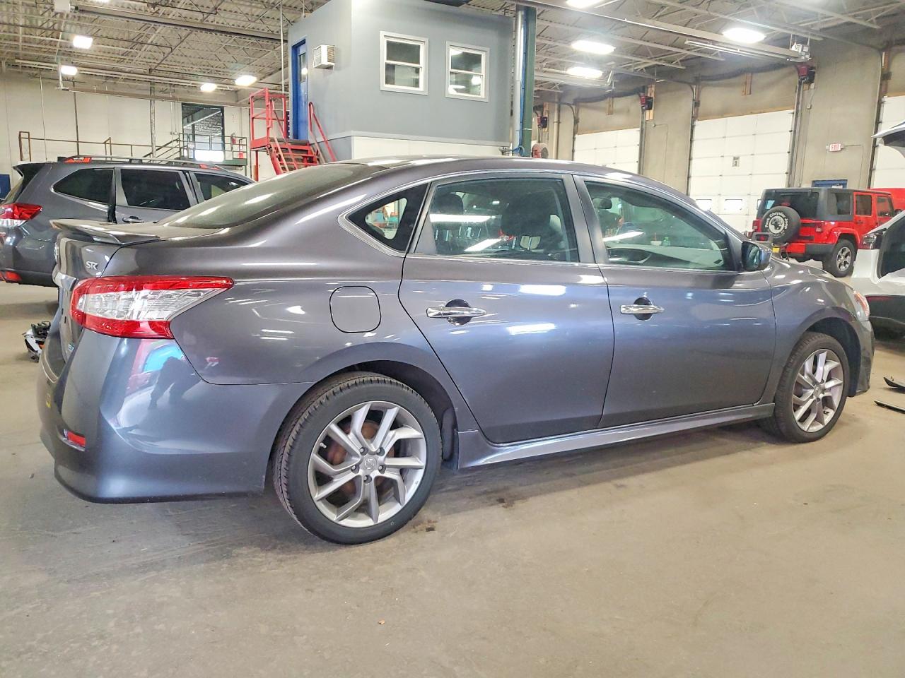 2014 Nissan Sentra Sr Gray vin: 3N1AB7AP0EY255993