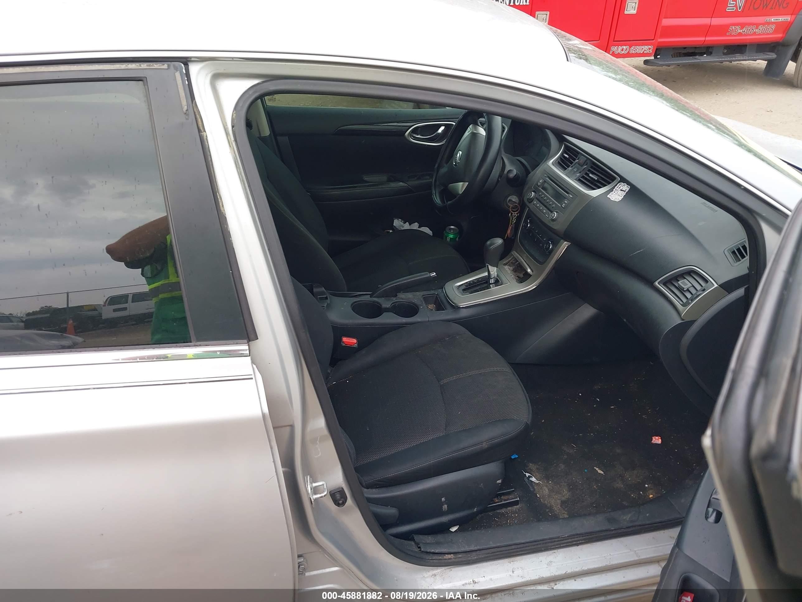 2014 Nissan Sentra S Silver vin: 3N1AB7AP0EY256478