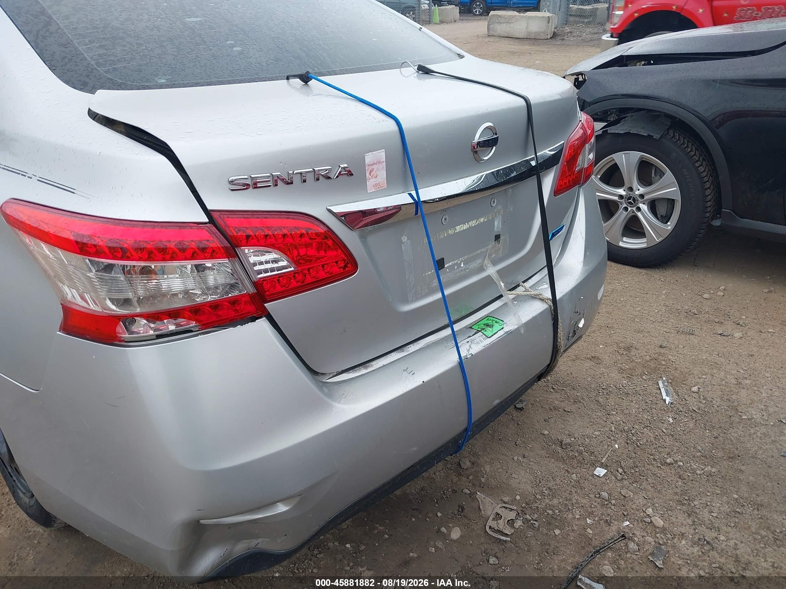 2014 Nissan Sentra S Silver vin: 3N1AB7AP0EY256478