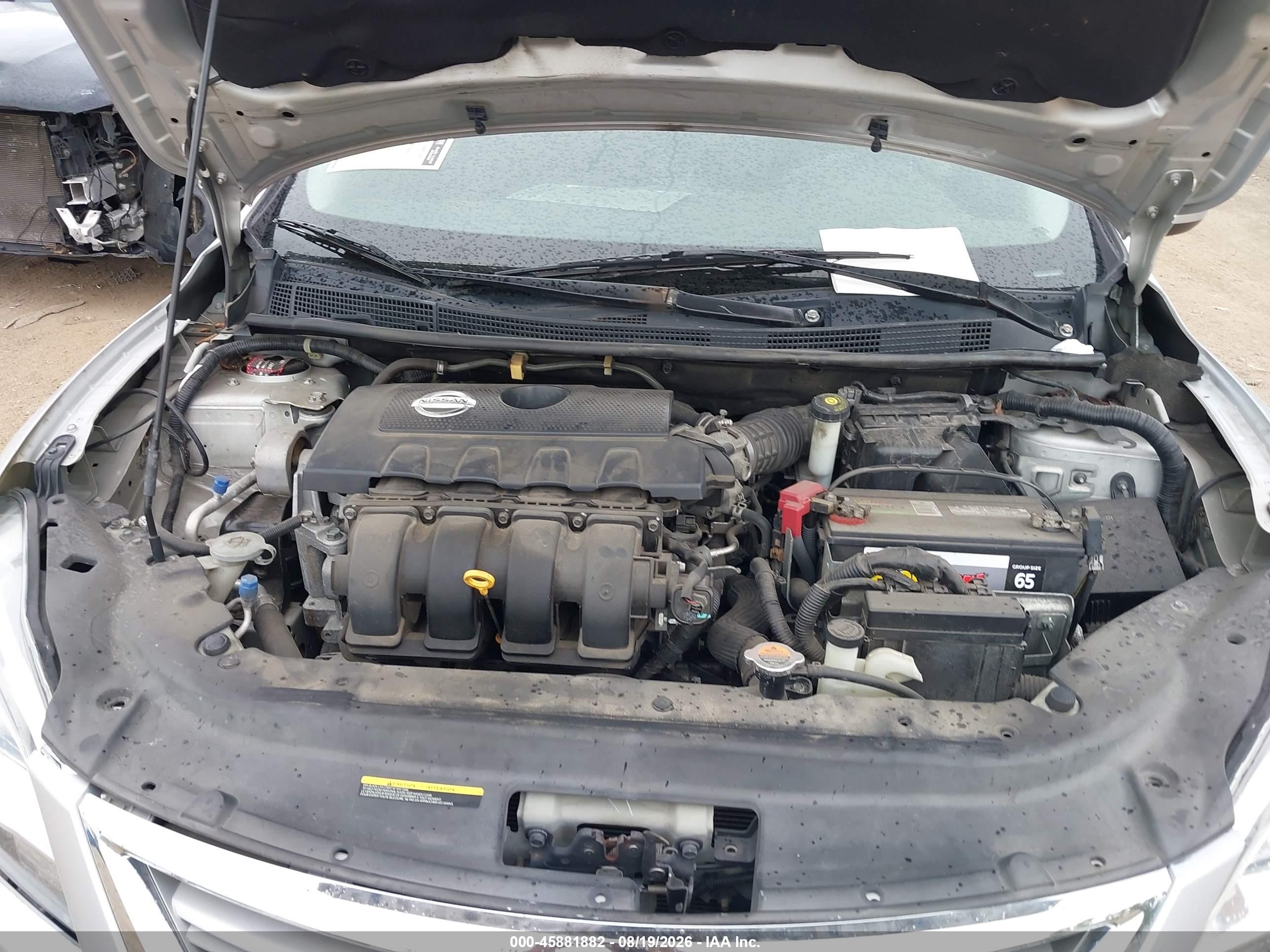 2014 Nissan Sentra S Silver vin: 3N1AB7AP0EY256478