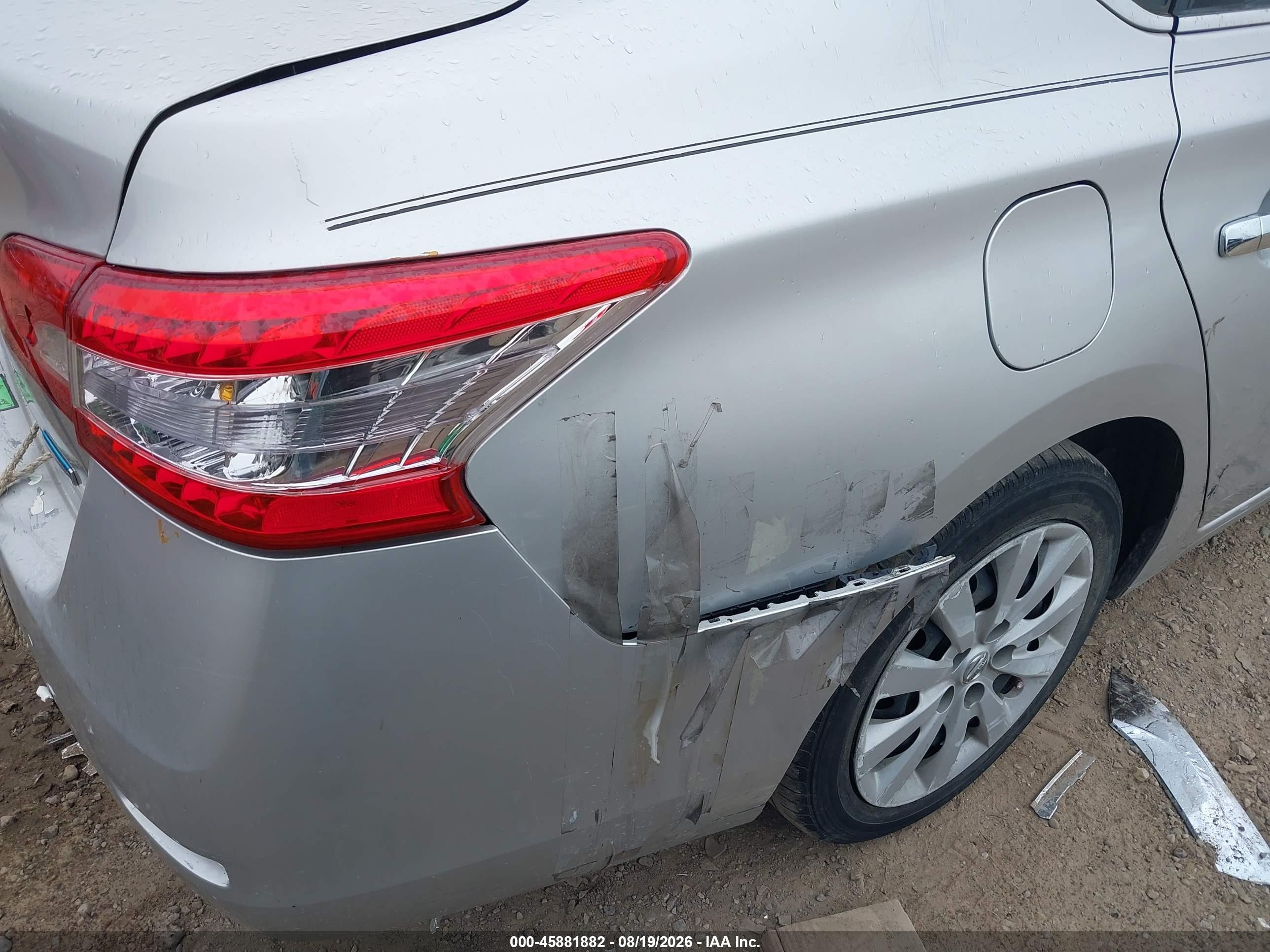 2014 Nissan Sentra S Silver vin: 3N1AB7AP0EY256478