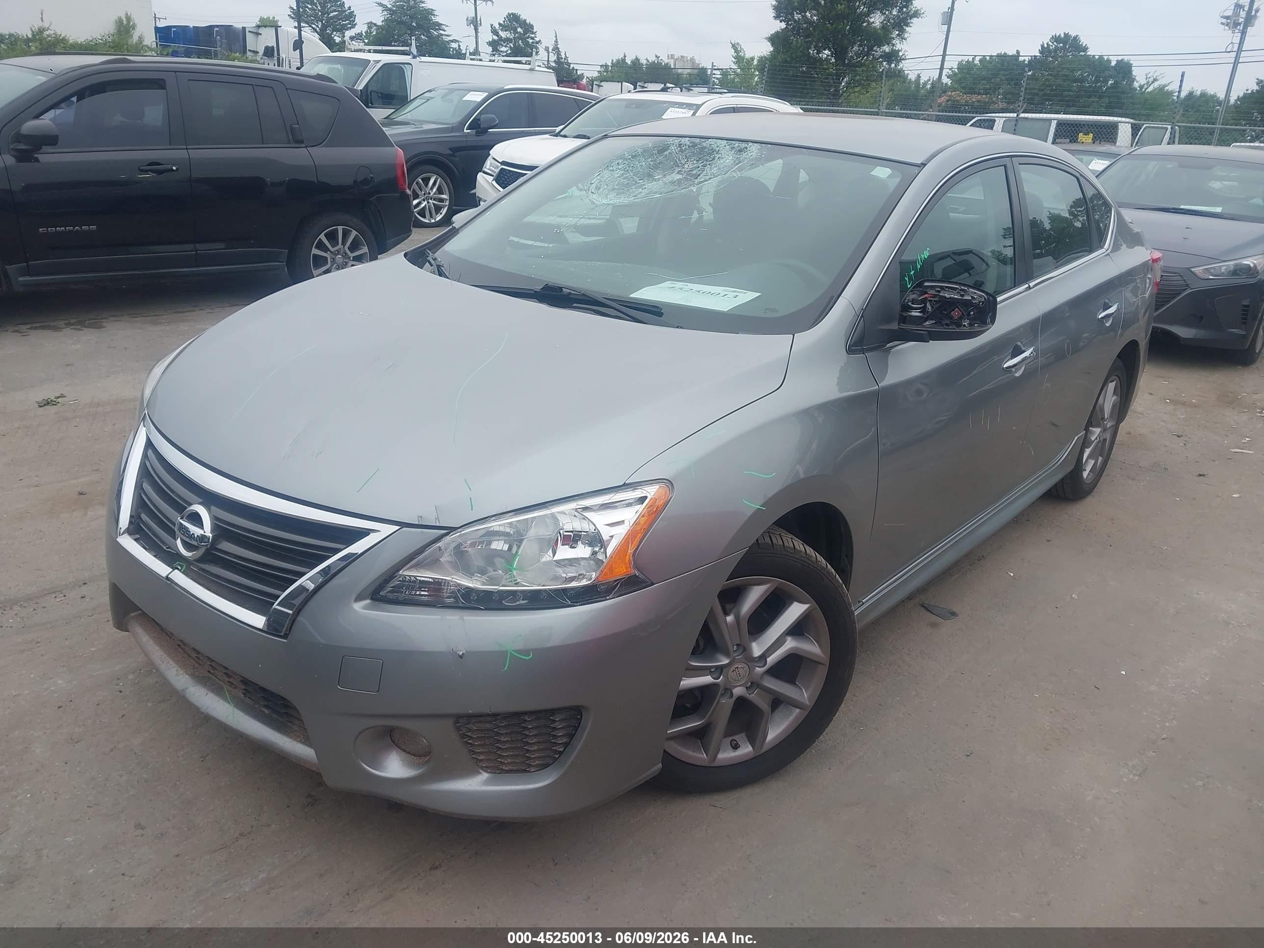 2014 Nissan Sentra Sr Gray vin: 3N1AB7AP0EY257713