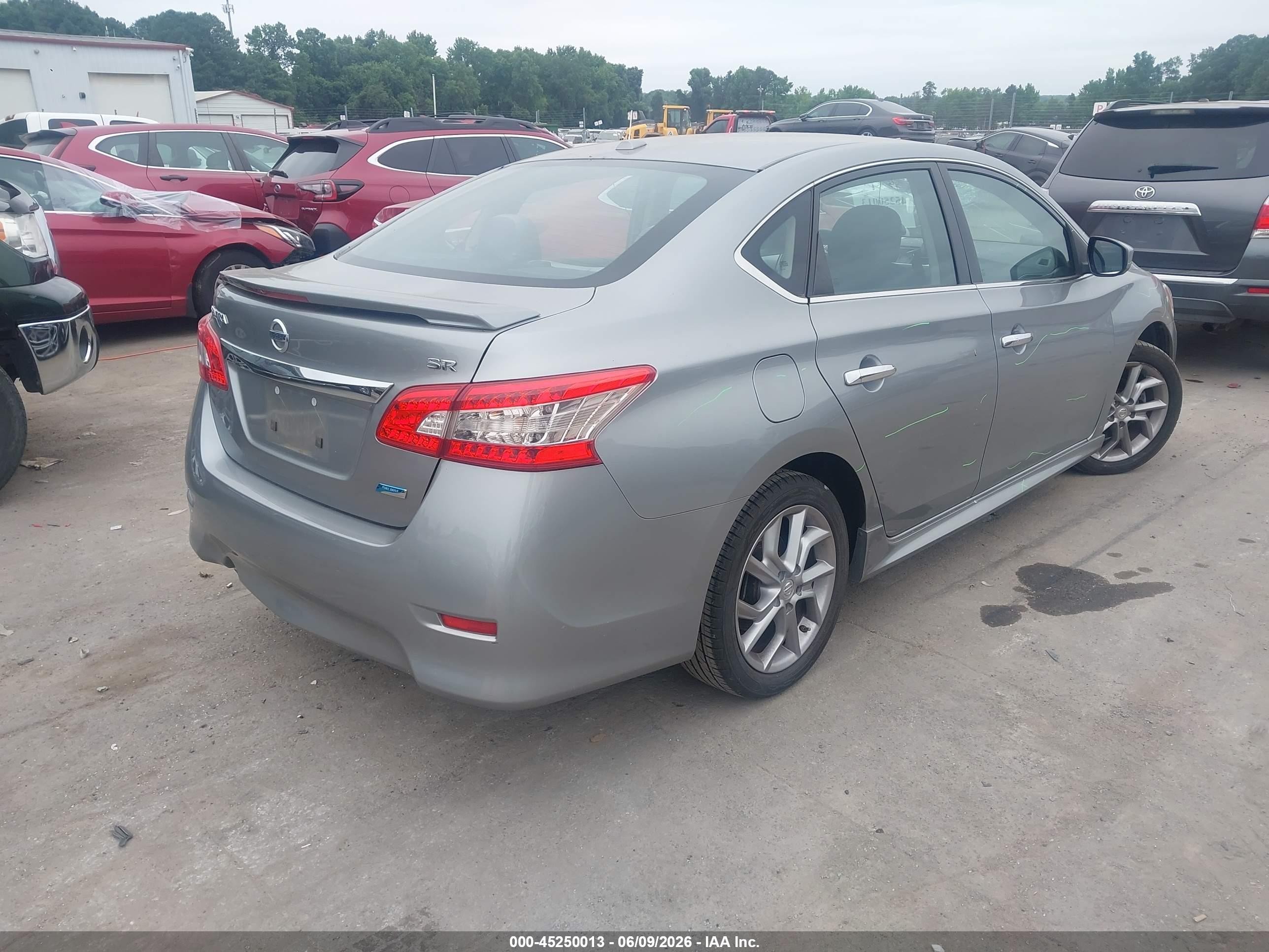 2014 Nissan Sentra Sr Gray vin: 3N1AB7AP0EY257713