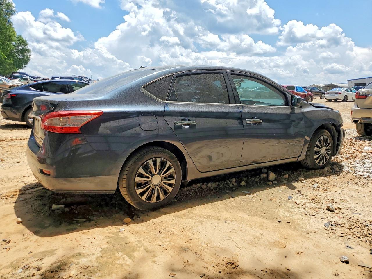 2014 Nissan Sentra Sv Серый vin: 3N1AB7AP0EY258389