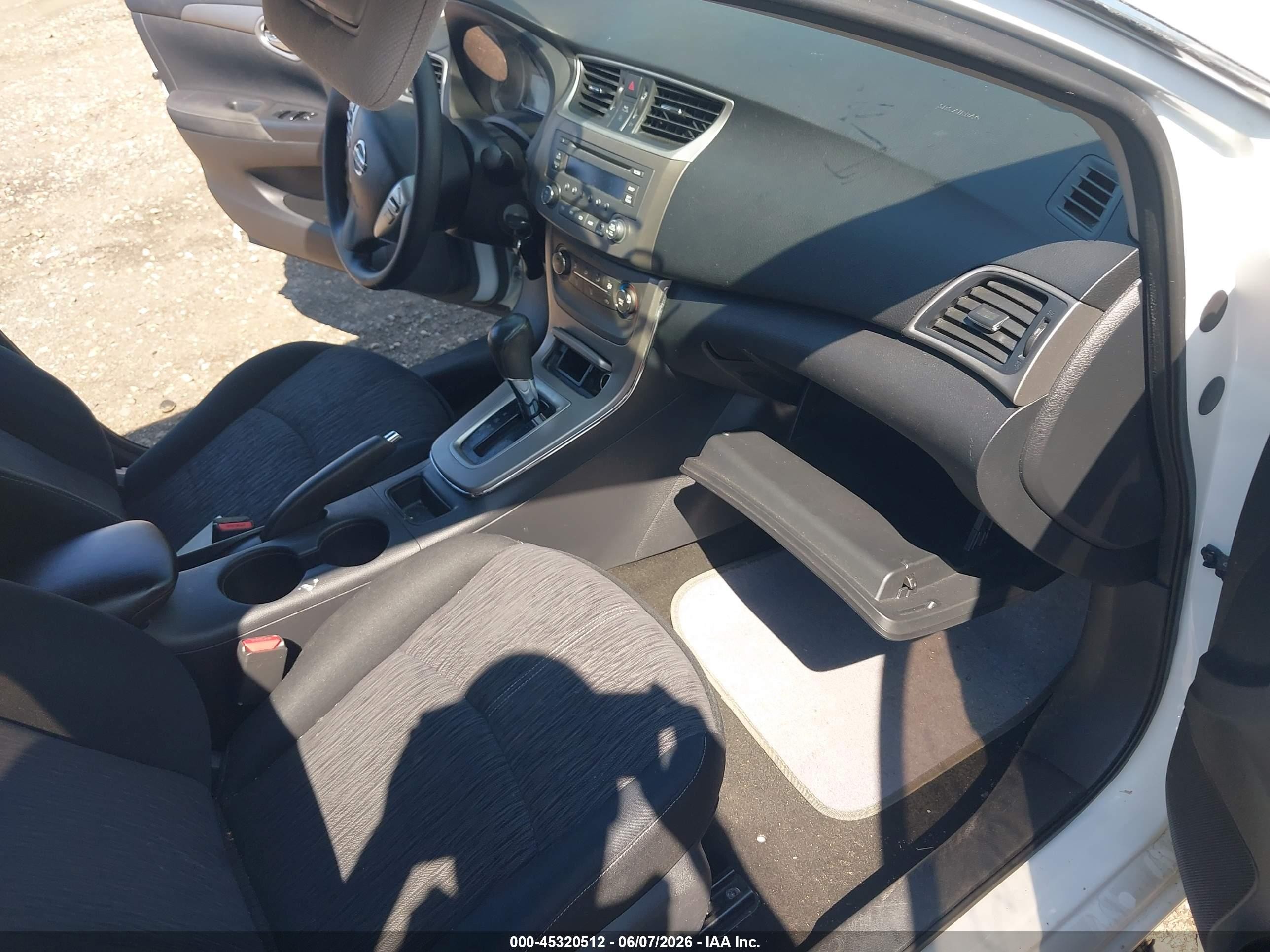 2014 Nissan Sentra Sv White vin: 3N1AB7AP0EY266783