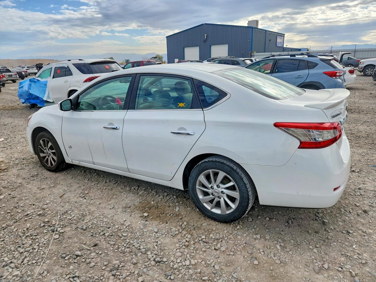 2014 Nissan Sentra S White vin: 3N1AB7AP0EY266833