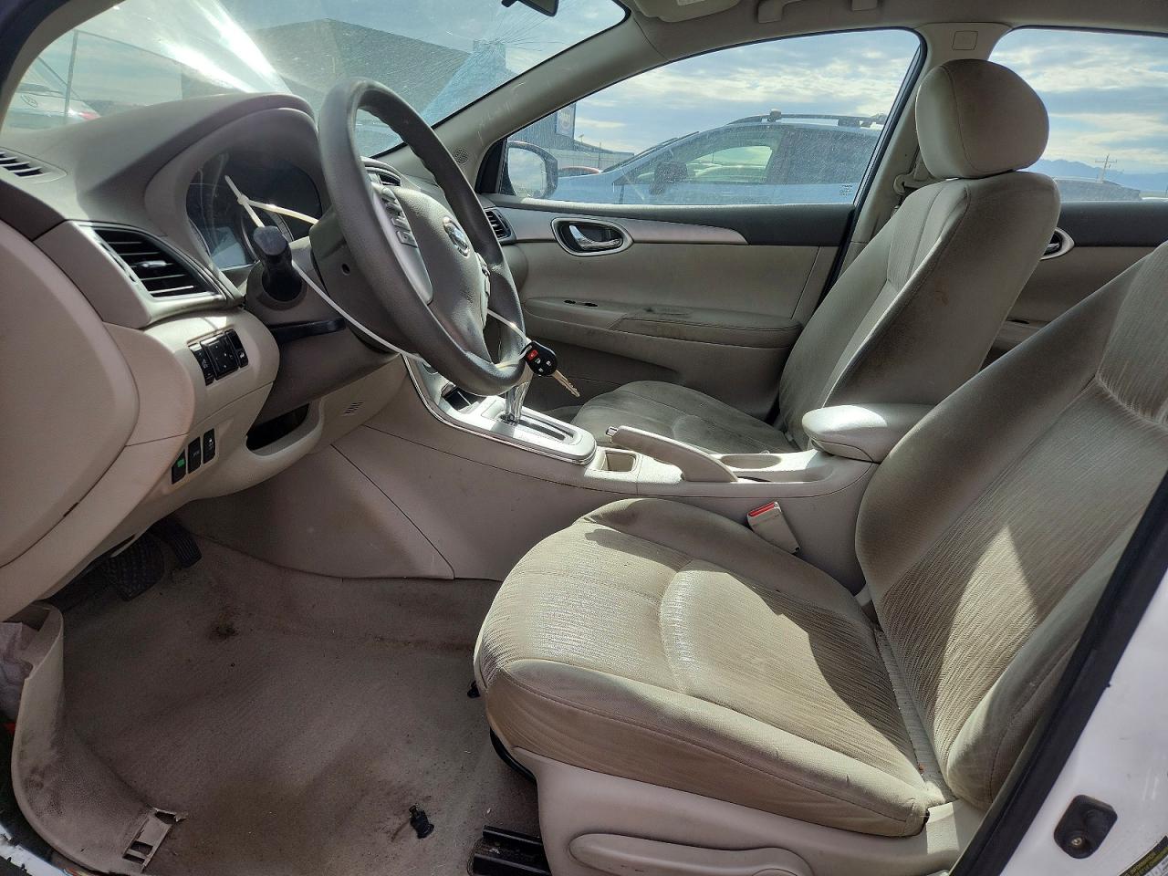 2014 Nissan Sentra S White vin: 3N1AB7AP0EY266833