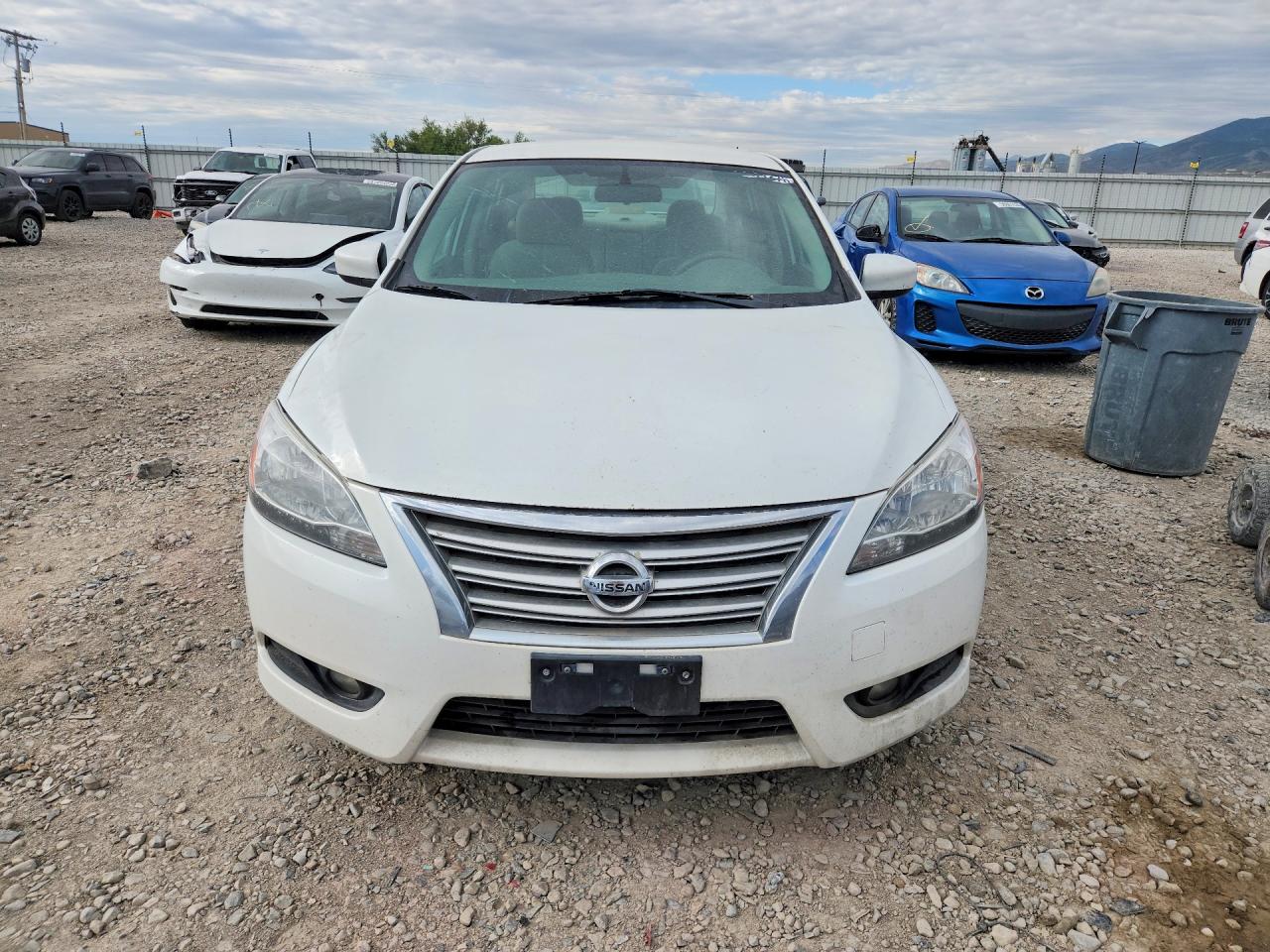 2014 Nissan Sentra S White vin: 3N1AB7AP0EY266833