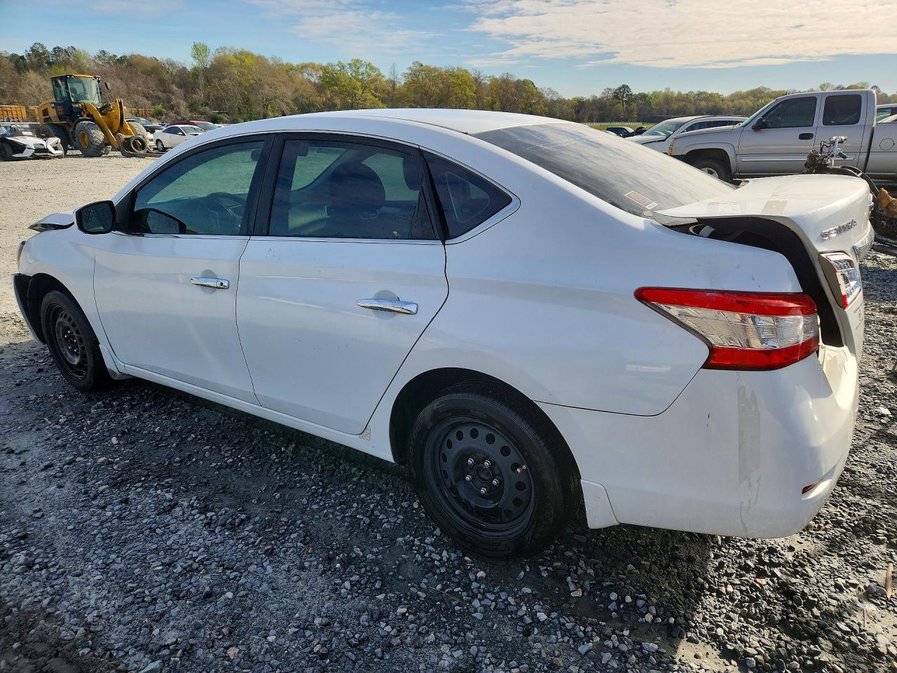 2014 Nissan Sentra S White vin: 3N1AB7AP0EY273703
