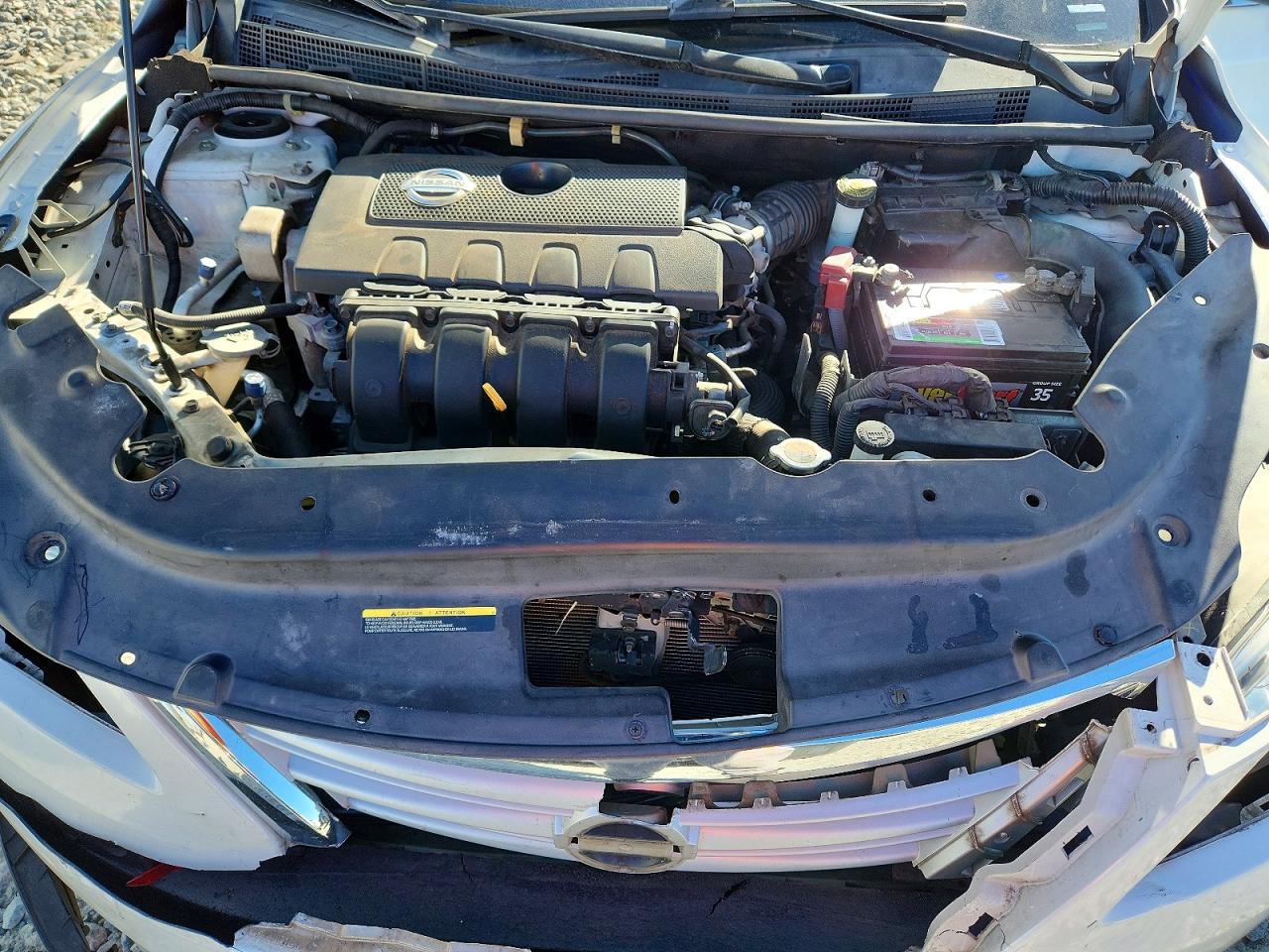 2014 Nissan Sentra S White vin: 3N1AB7AP0EY273703