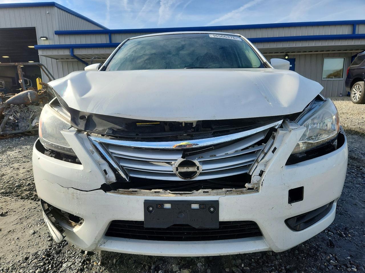 2014 Nissan Sentra S White vin: 3N1AB7AP0EY273703