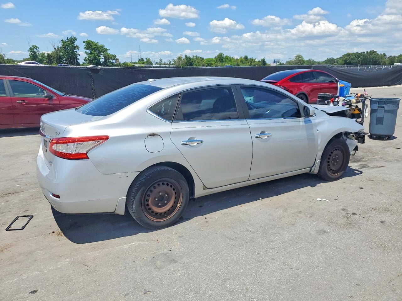 2014 Nissan Sentra Sv Серебряный vin: 3N1AB7AP0EY274799