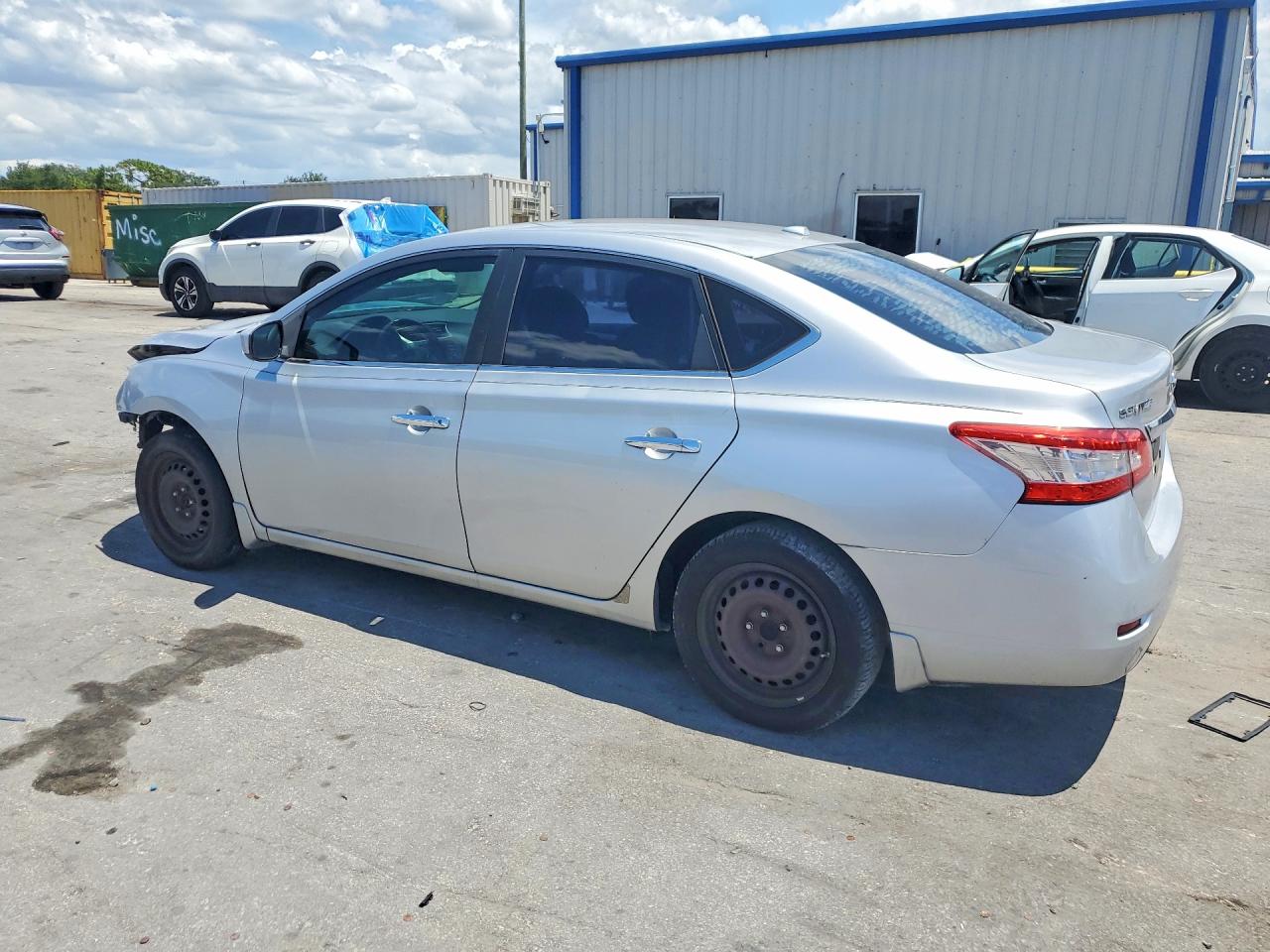 2014 Nissan Sentra Sv Серебряный vin: 3N1AB7AP0EY274799