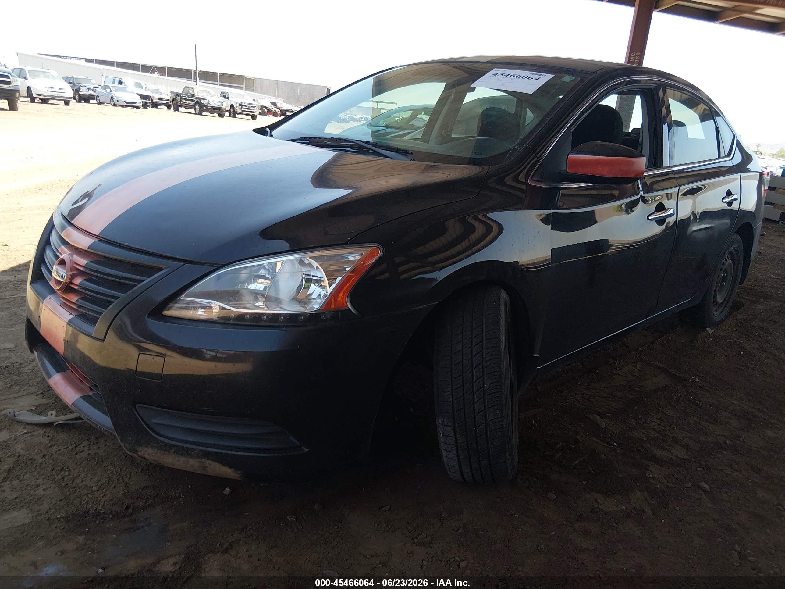 2014 Nissan Sentra S Black vin: 3N1AB7AP0EY280196